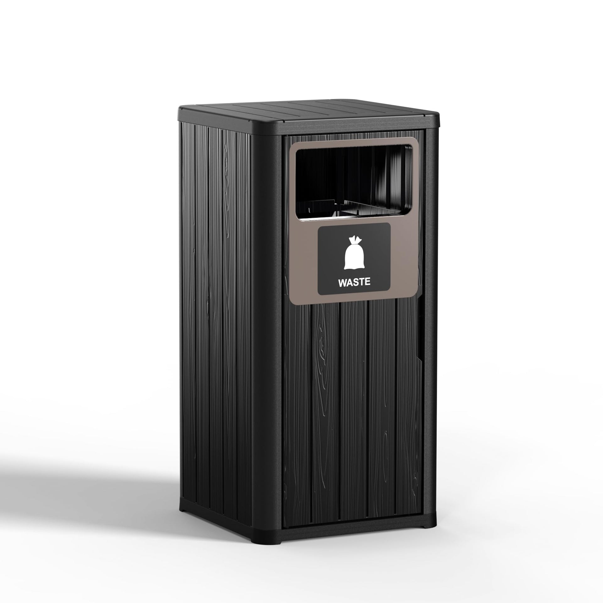 Outdoor Single Barrel Trash Can