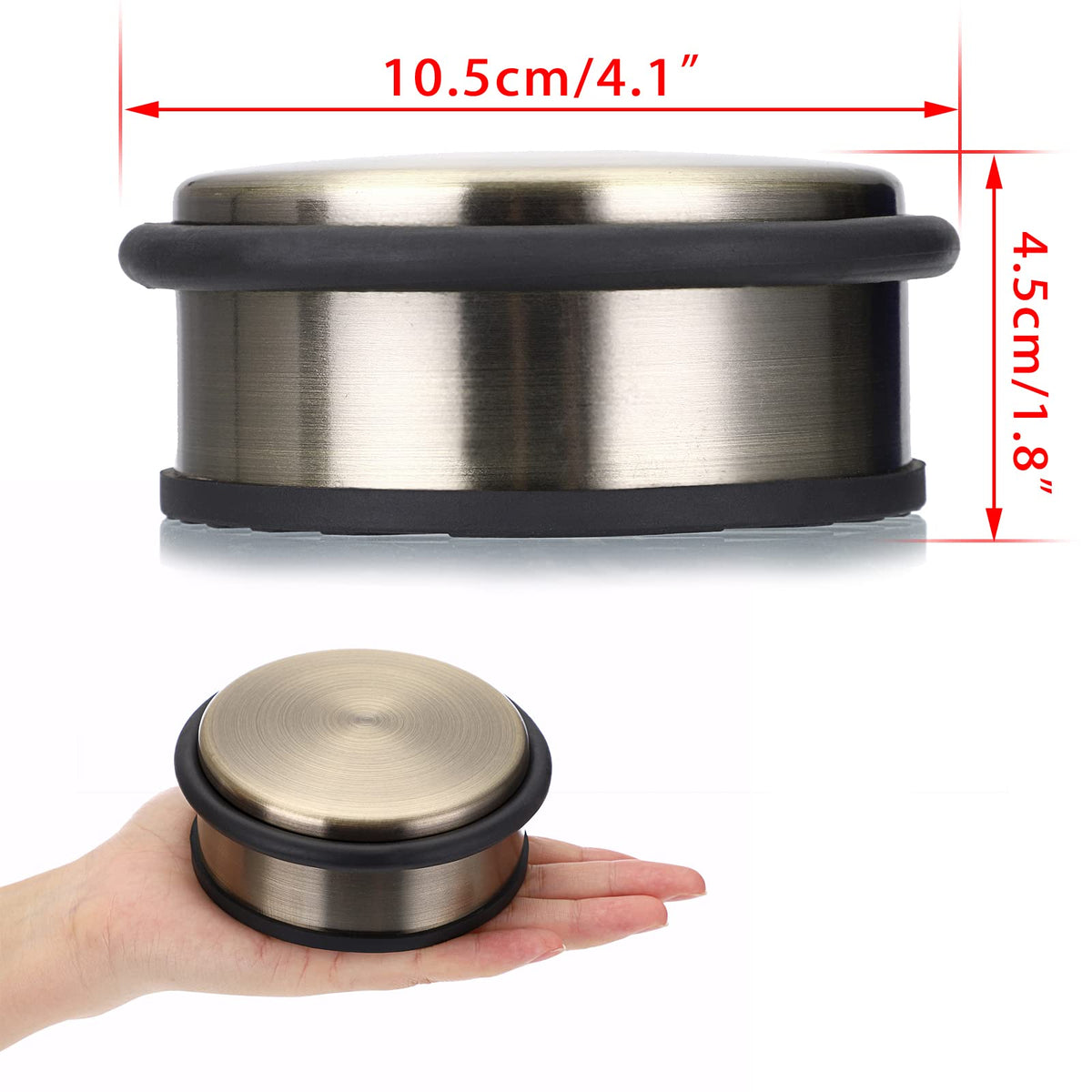 Heavy Duty Floor Door Stopper No Drill