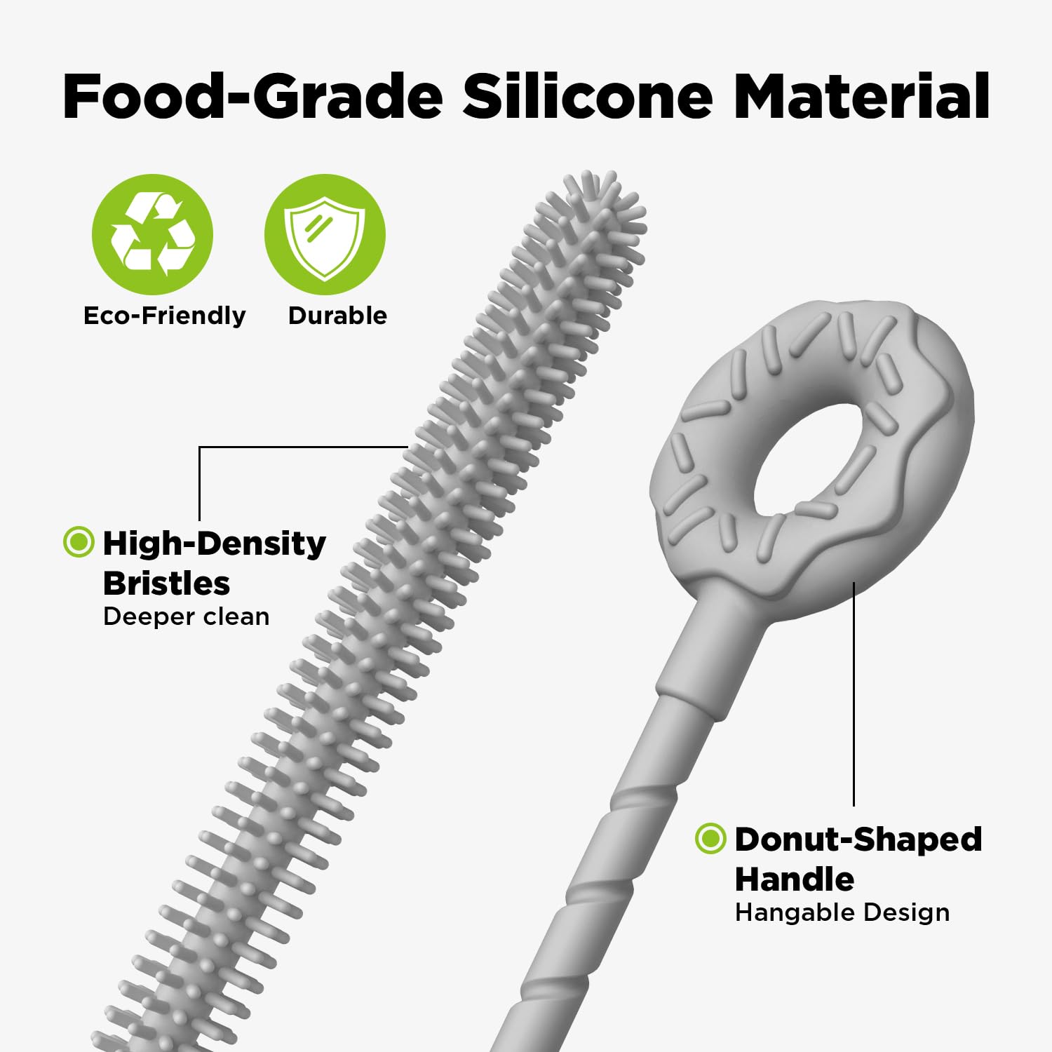 Silicone Straw Cleaner Brush (2 Count)