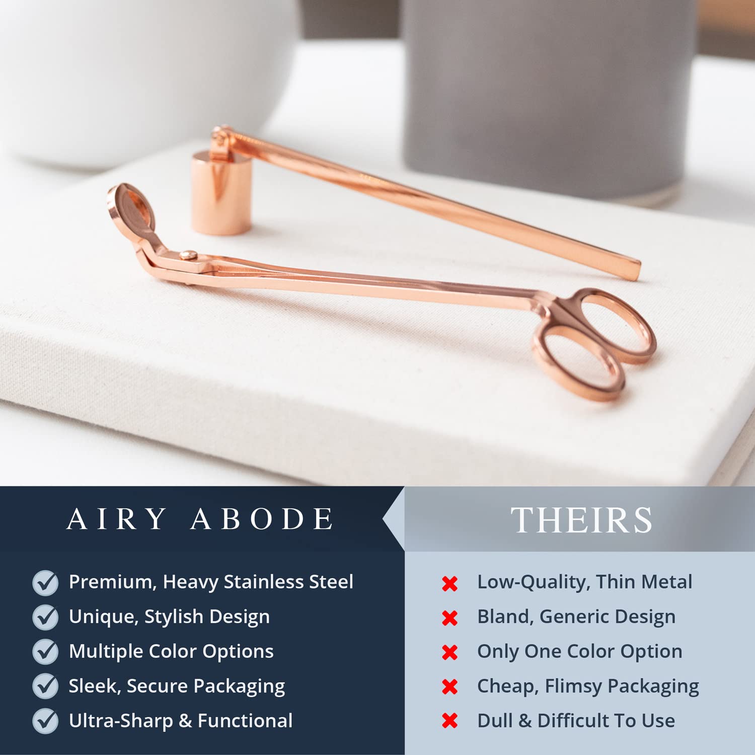 Candle Wick Trimmer and Candle Snuffer Accessory Set