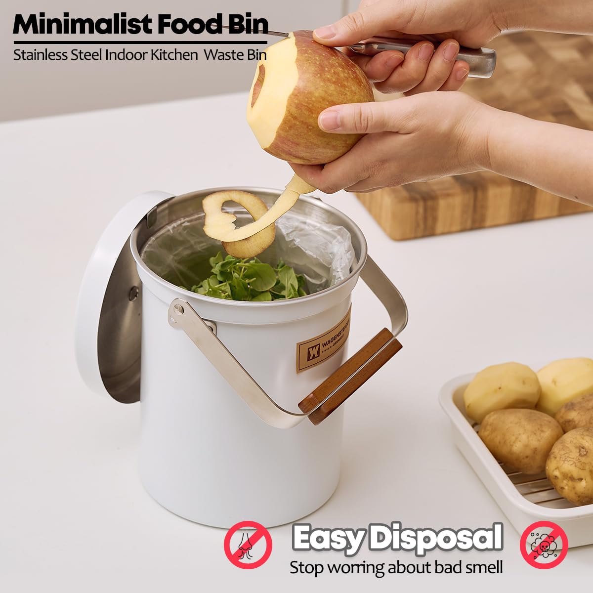 Kitchen Countertop Compost Bin 101ounces