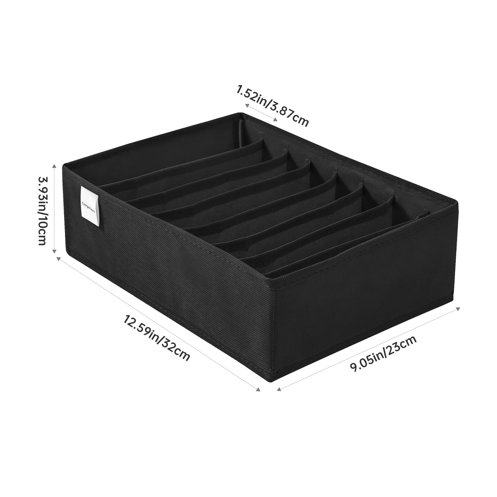 4 Packs T shirt Drawer Organizers for Clothing (4 Count)