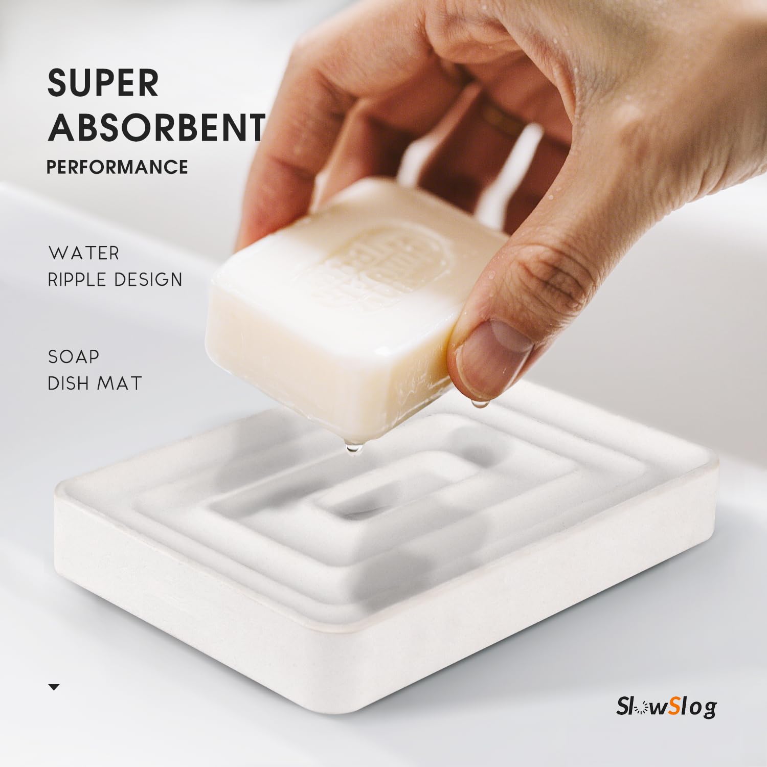 2 Pack Diatomite Soap Trays (2 Count)