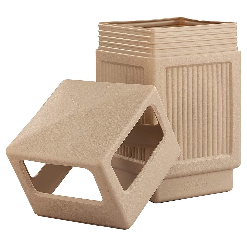 Canmeleon Recessed Panel Indoor Outdoor Trash Can