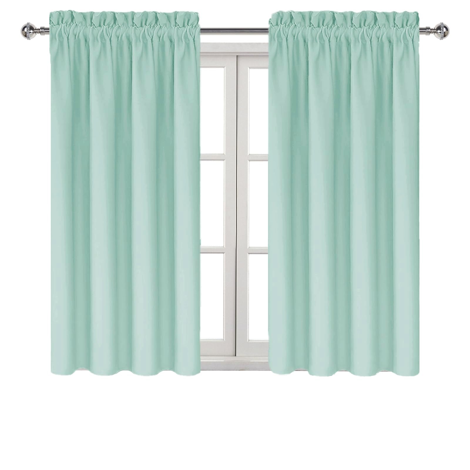 Blackout Curtains for Bedroom Living Room 42 x 54 Inch Long 2 Panels (2 Count)
