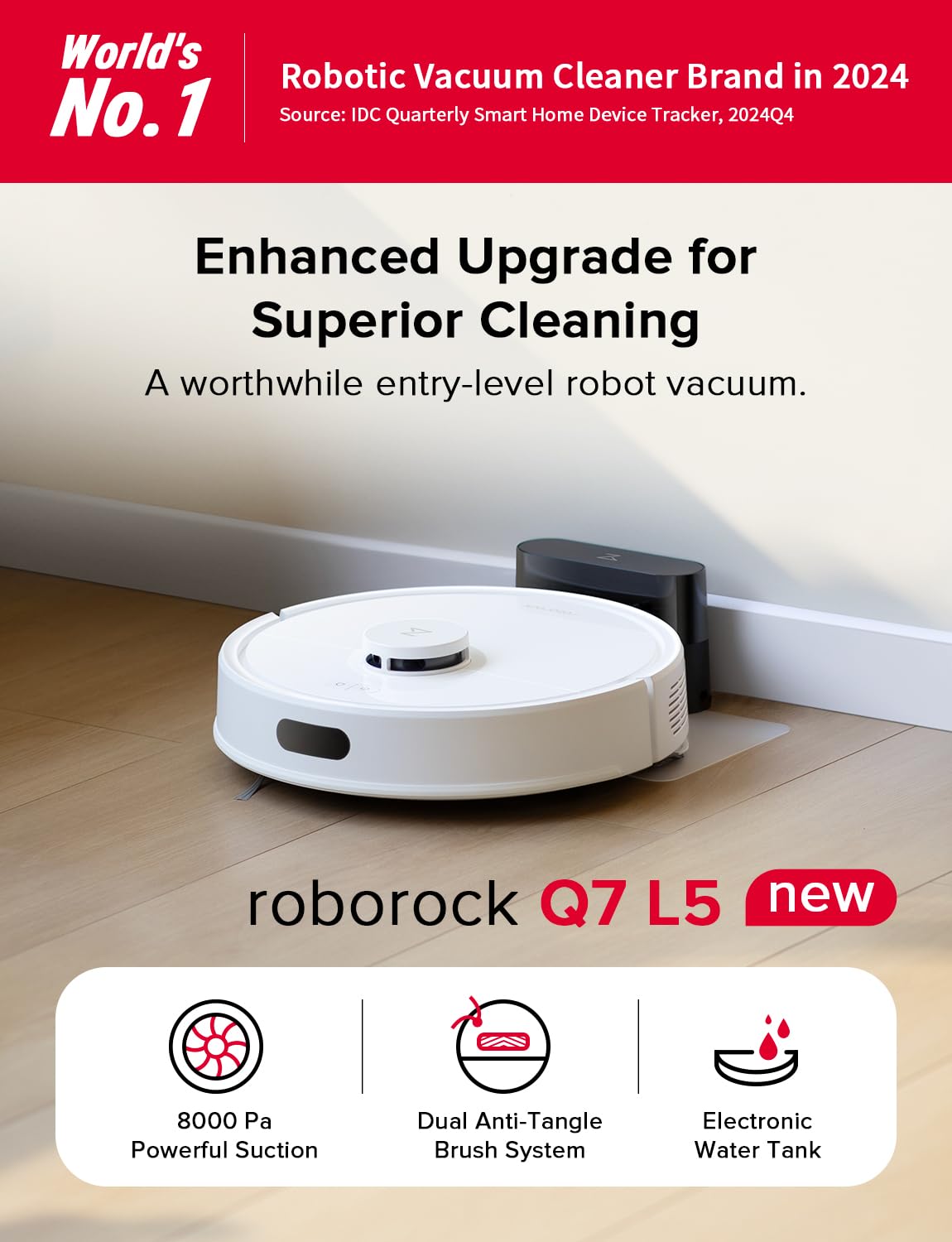 Q7 L5 Robot Vacuum and Mop Combo