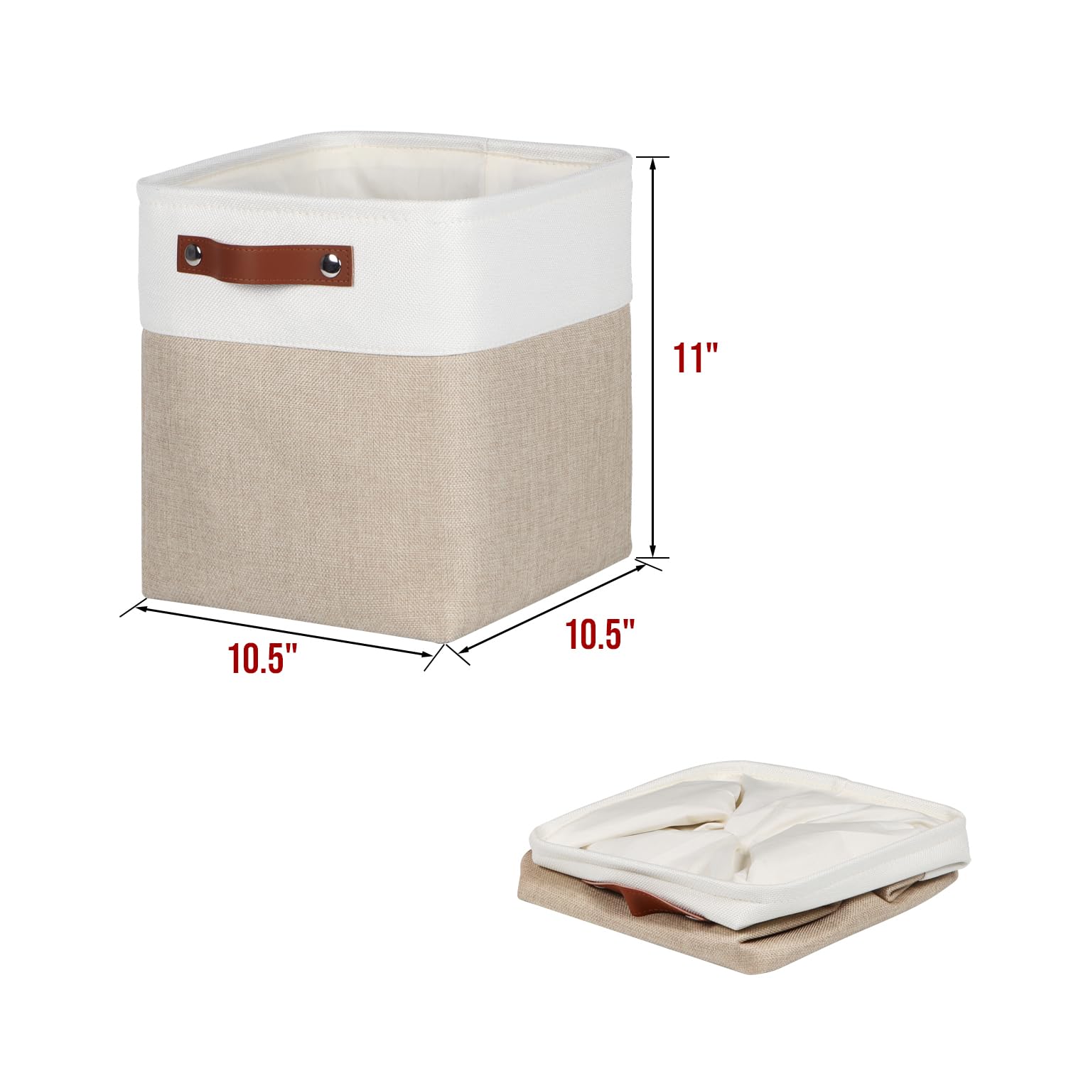 Fabric Cube Storage Bins (4 Count)