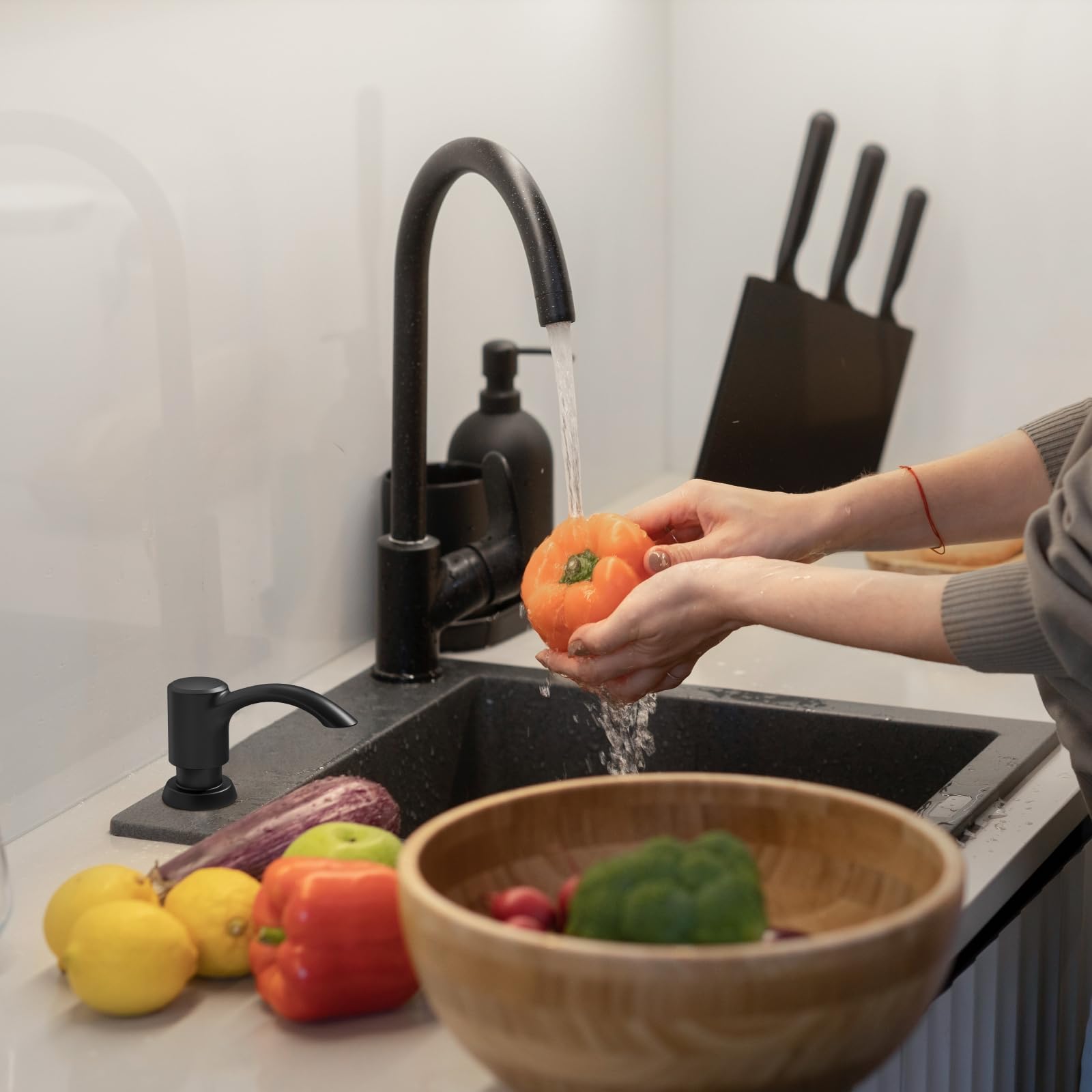 Built in Kitchen Sink Soap Dispenser with Extension Tube Kit