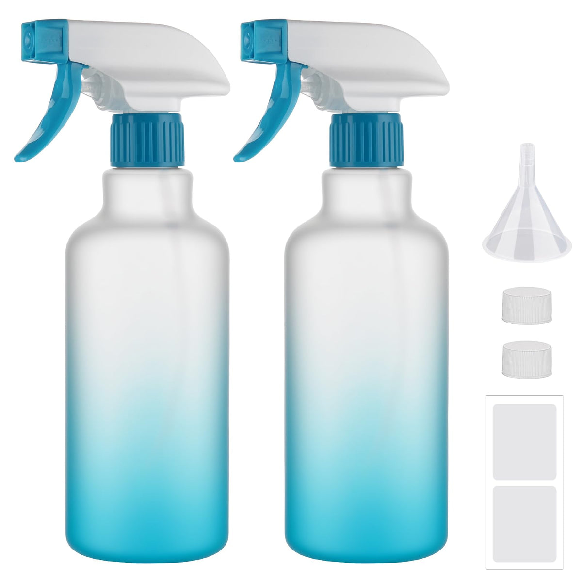 16.9oz 500ml Plastic Spray Bottles 2 Pack (2 Count)