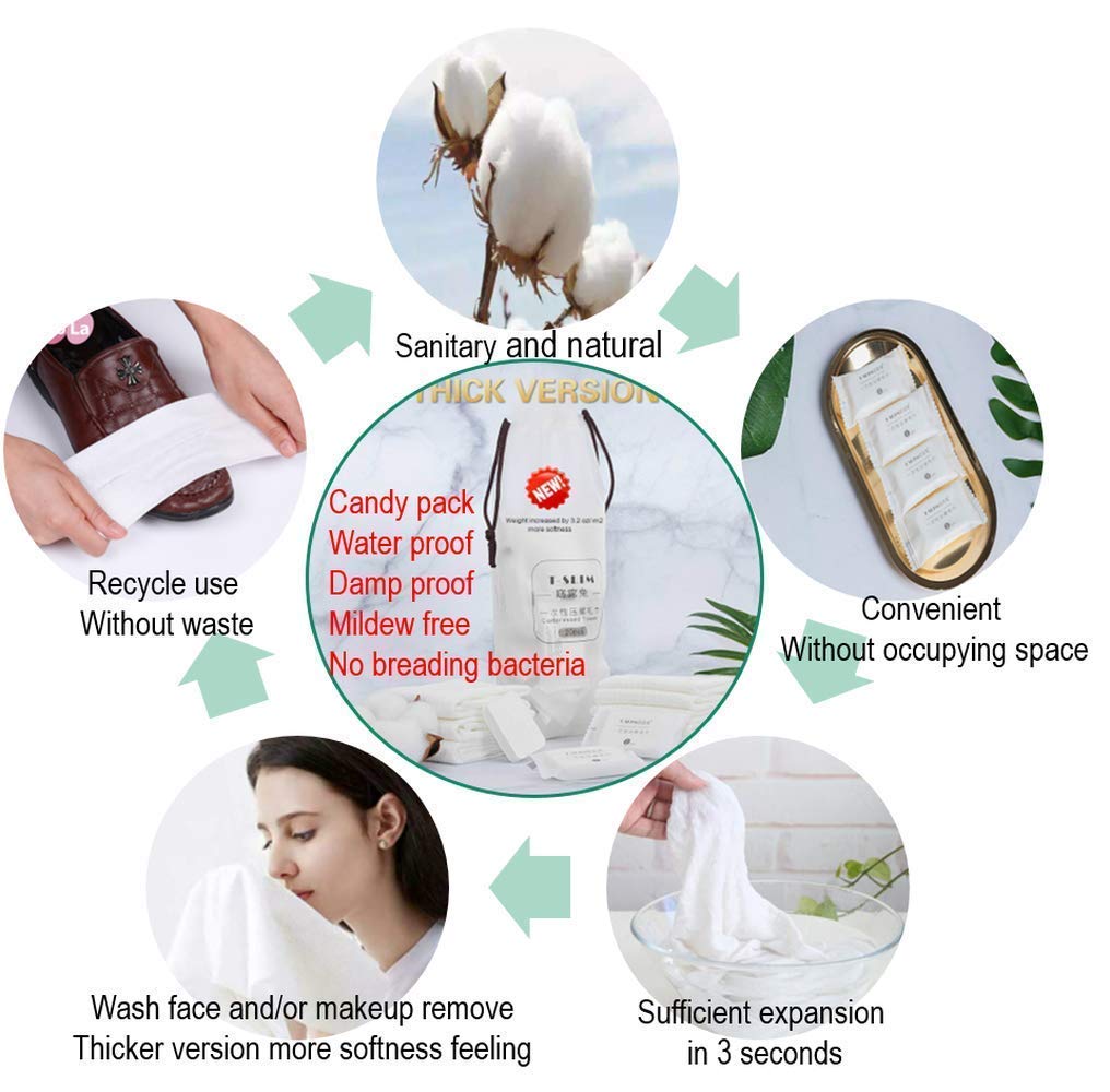 Premium Compressed Towel Tablet (20 Count)