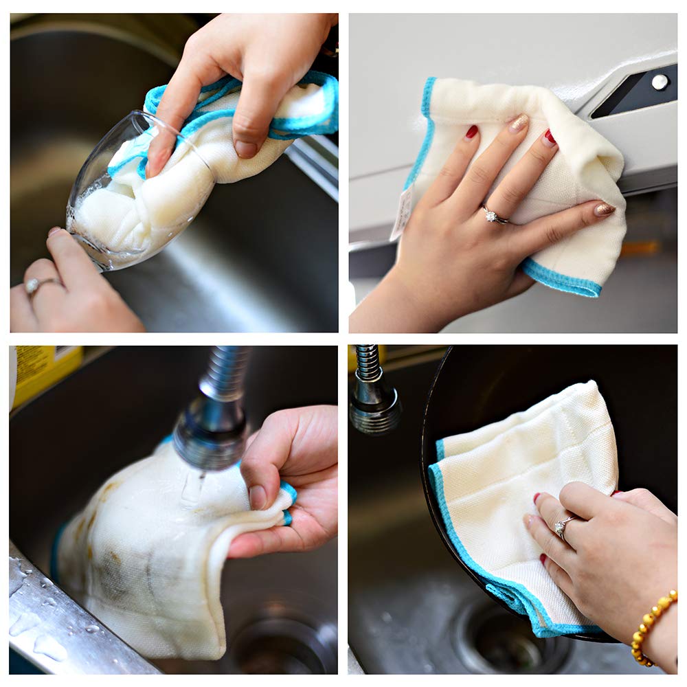10 Piece Kitchen Dish Cloths Set (12 Count)