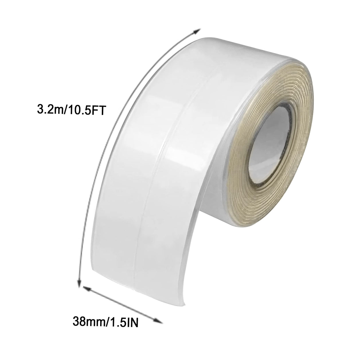 Clear 1.5"x10.5ft Self Adhesive Caulk Strip for Toilet