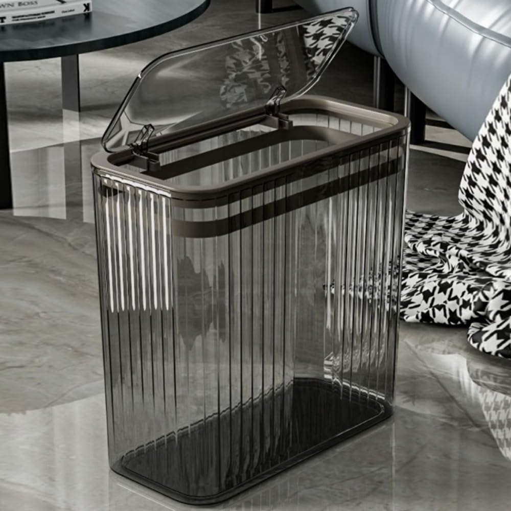 Transparent Trash Can