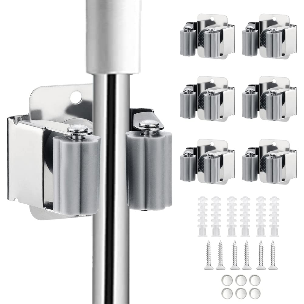 6PCS Broom and Mop Holder (6 Count)