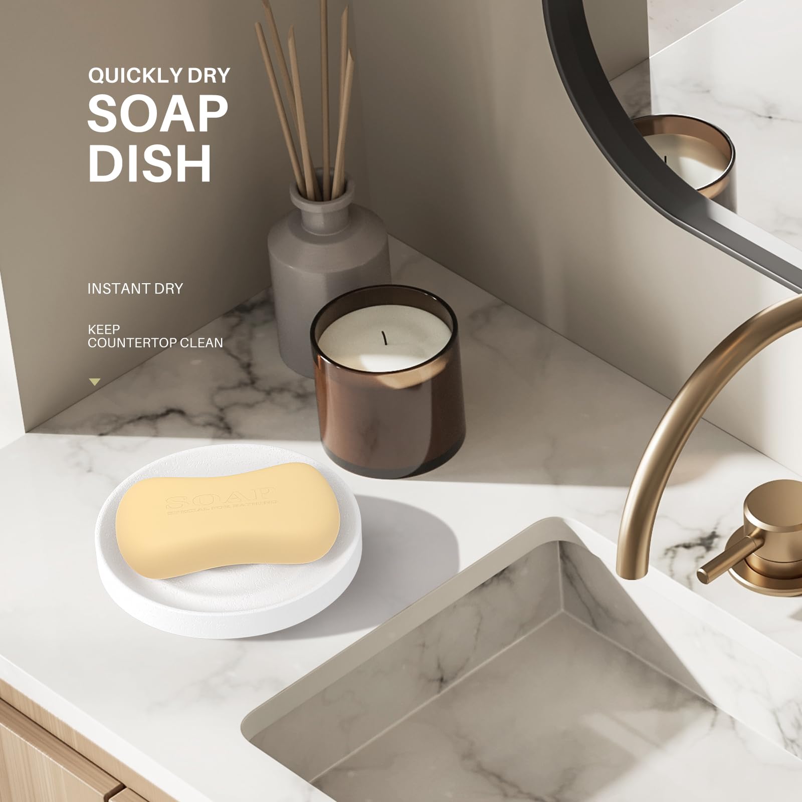 Diatomite Soap Dish Holder
