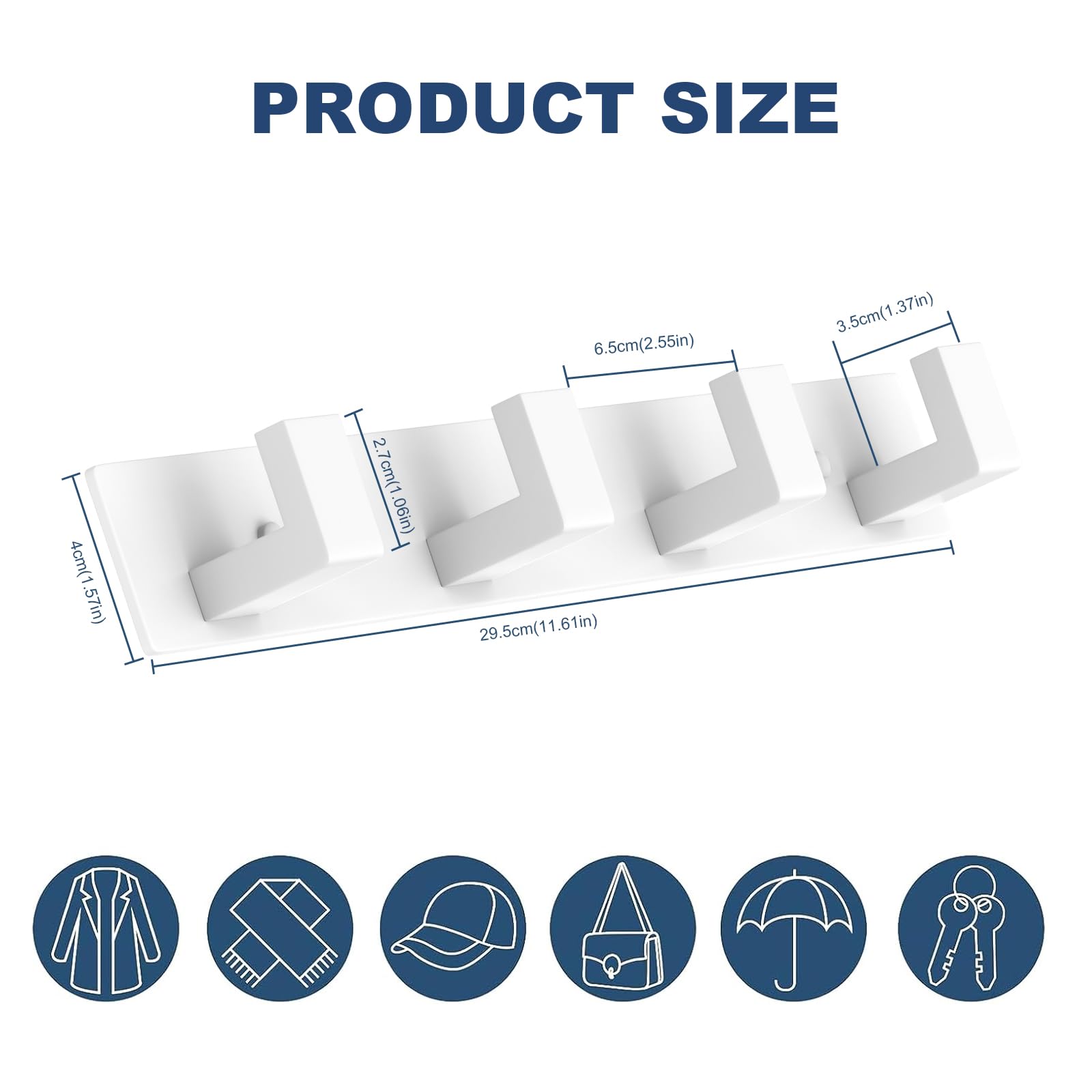 Stainless Steel Wall Coat Rack