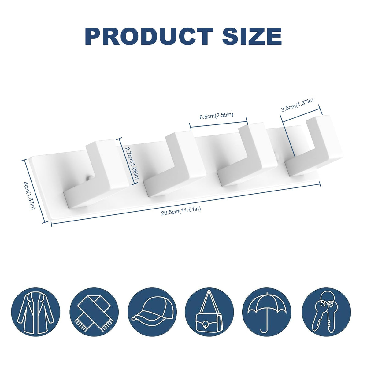 Stainless Steel Wall Coat Rack