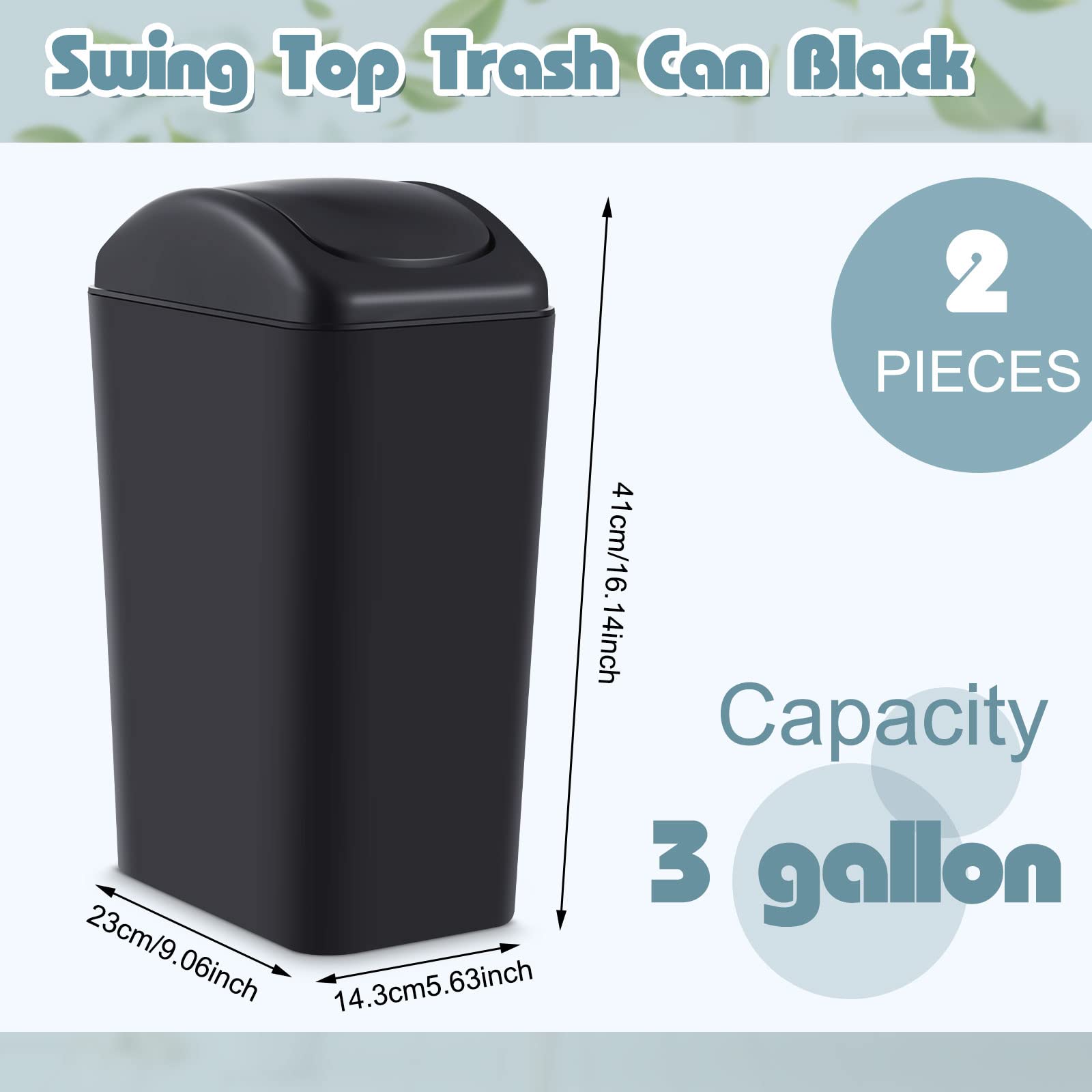 2 Pcs 3 Gallon (2 Count)