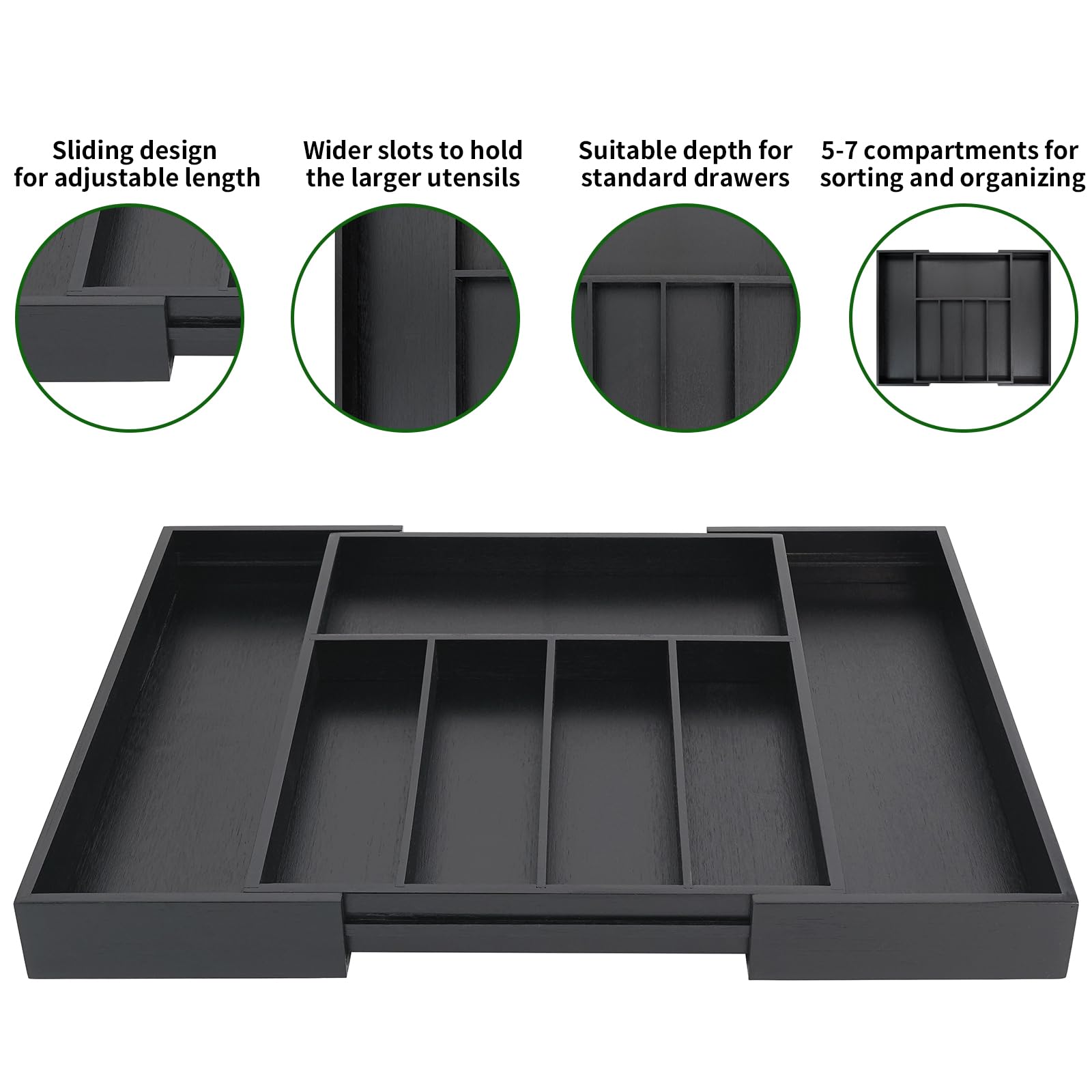 Bamboo Drawer Organizer