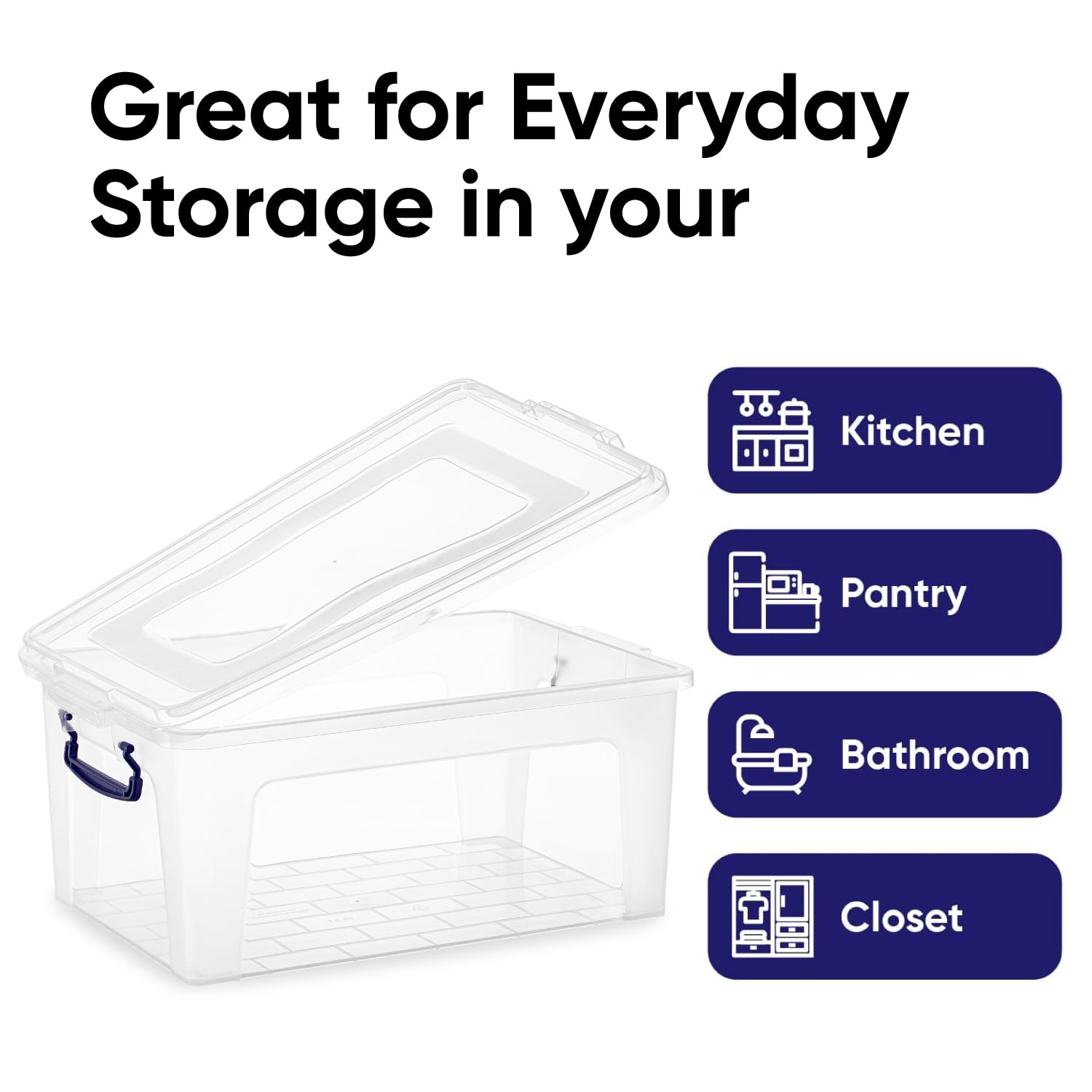 Storage Bins with Lids (2 Count)
