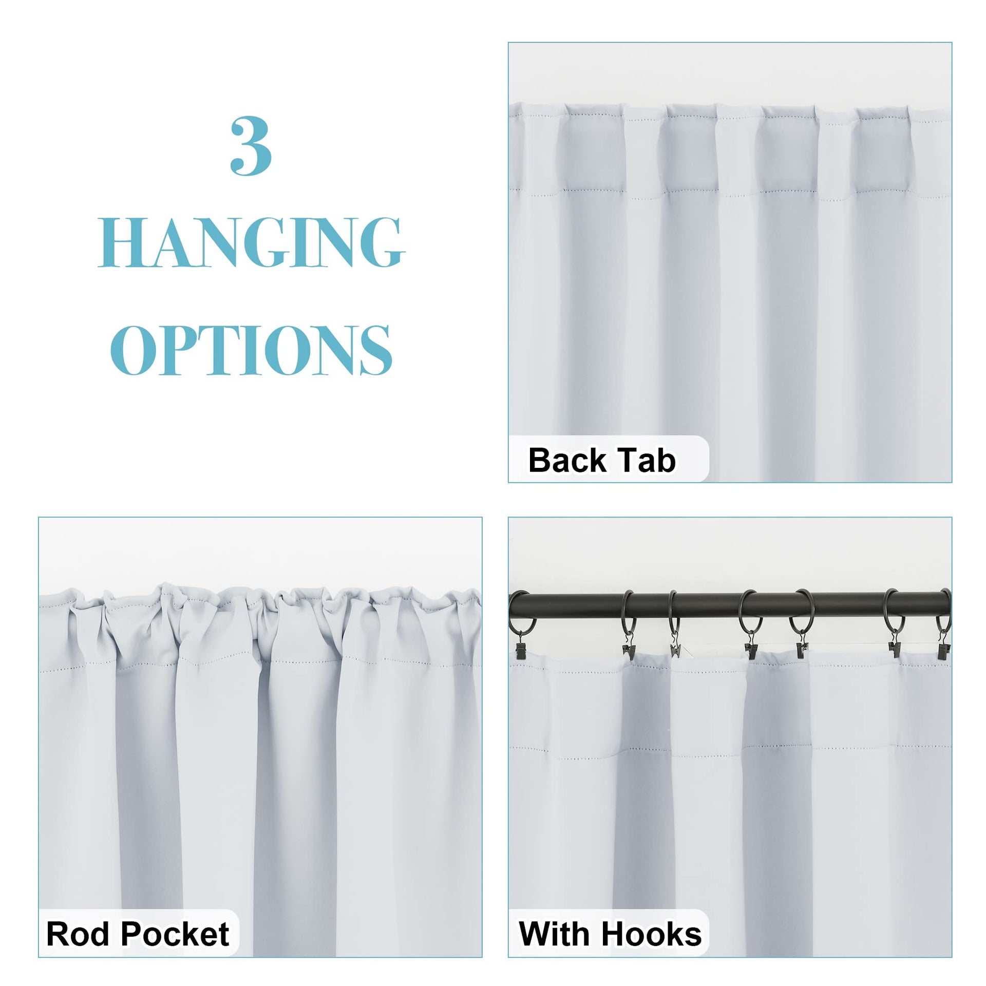Kitchen Window Curtains (2 Count)