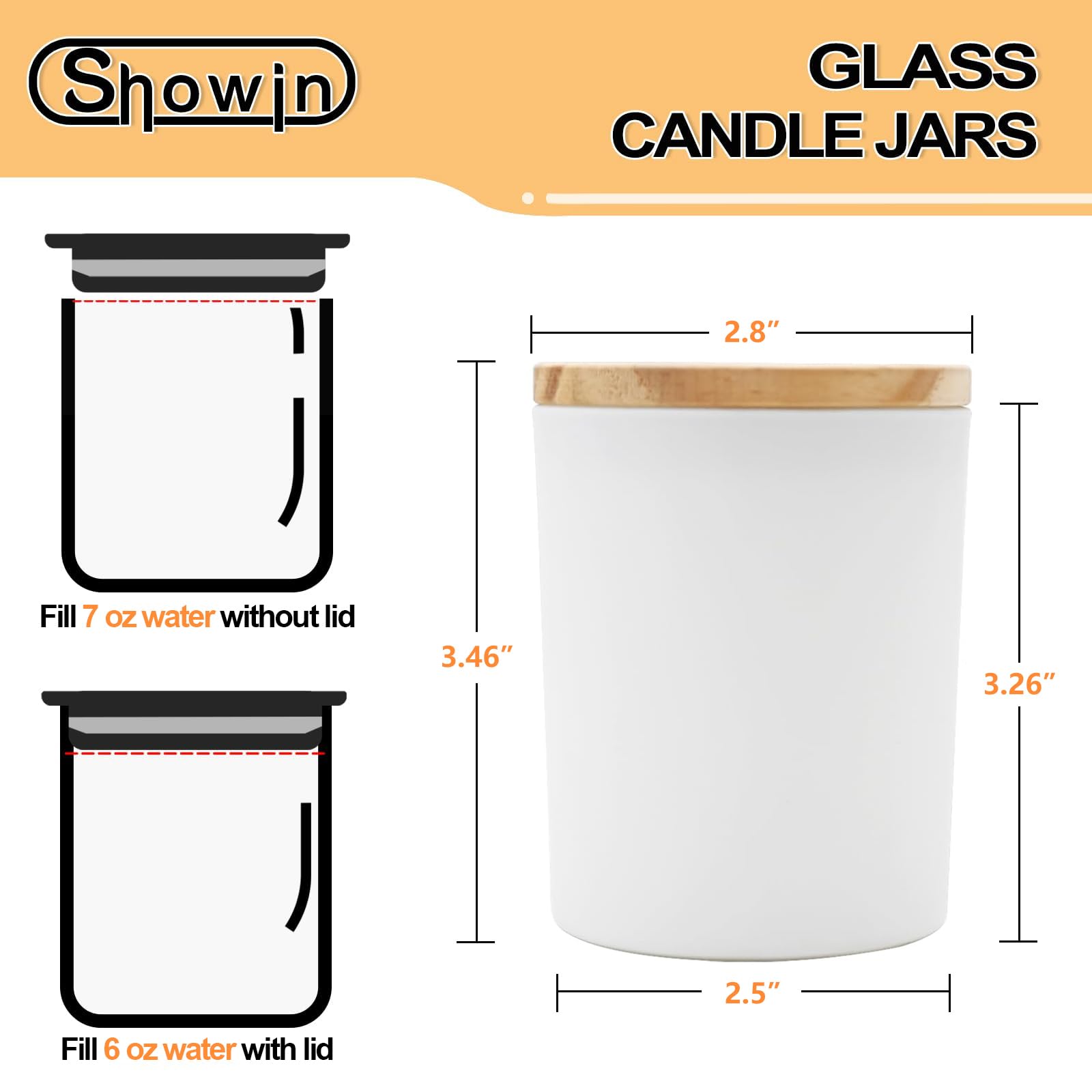 Thick Candle Jars for Making Candles 12 Pcs (12 Count)