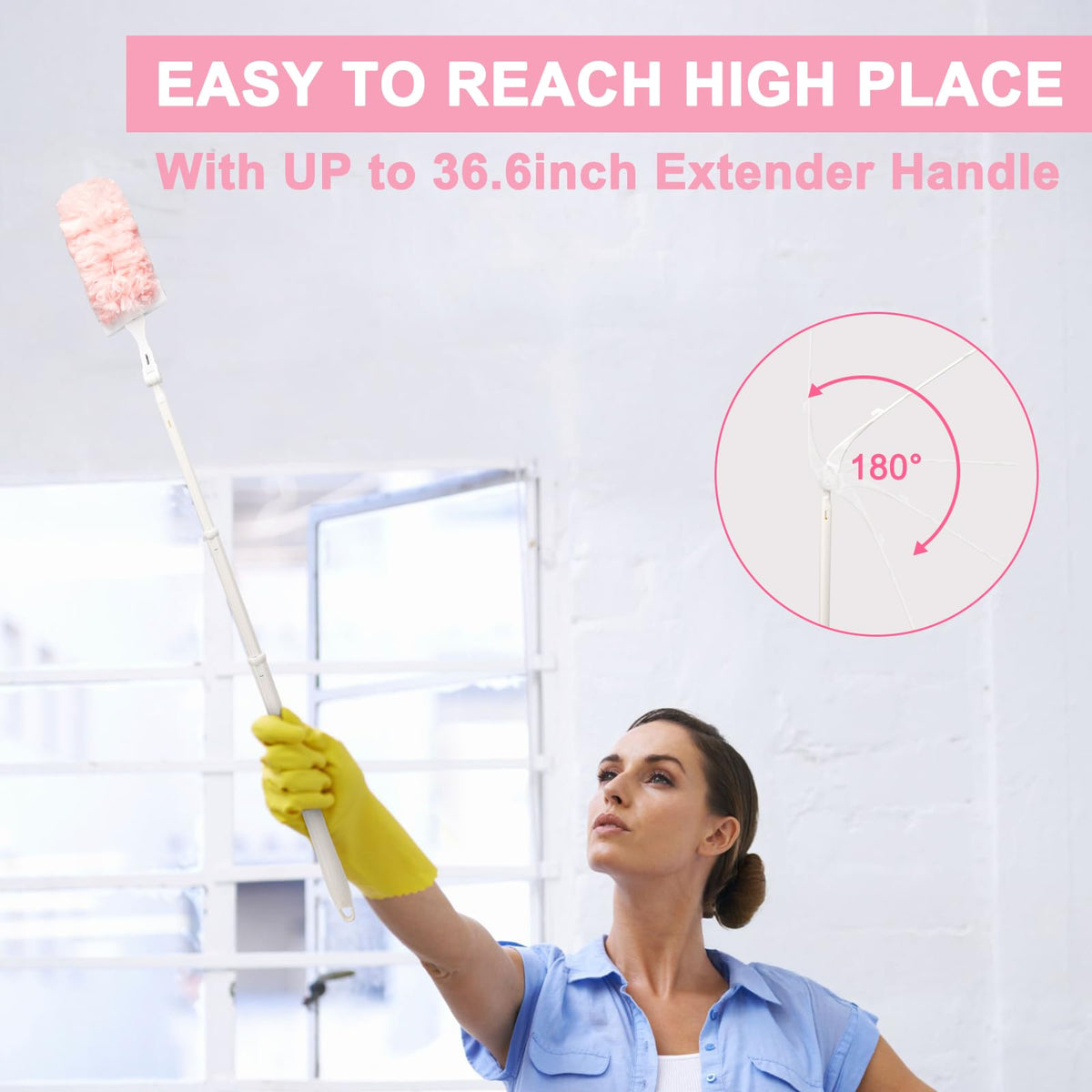 Duster Refills Kit with 3ft Extended Handle (30 Count)