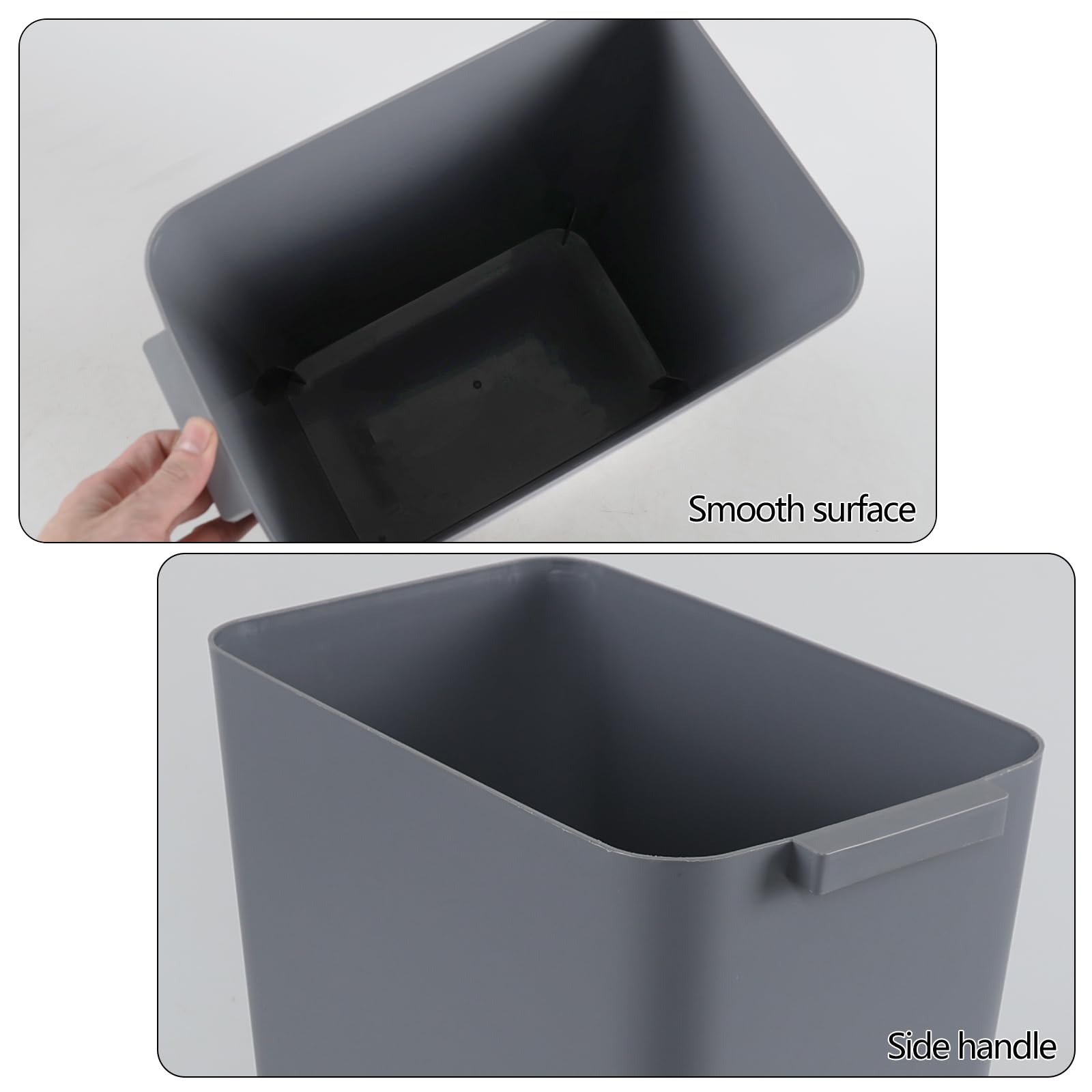 4.5 Gallon Small Plastic Waste Basket (3 Count)