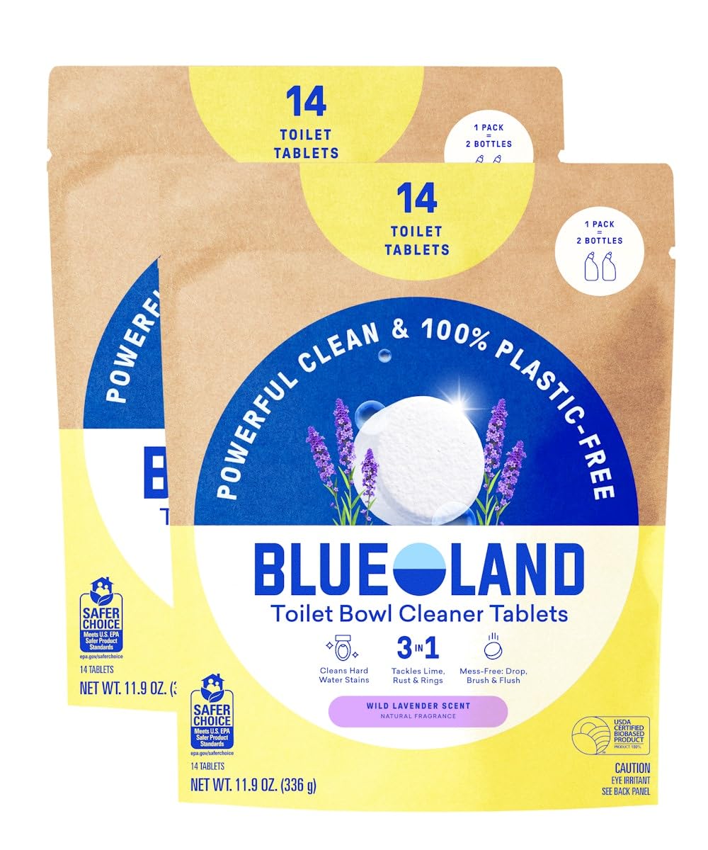 100% Plastic Free Toilet Bowl Cleaner Tablets (28 Count)