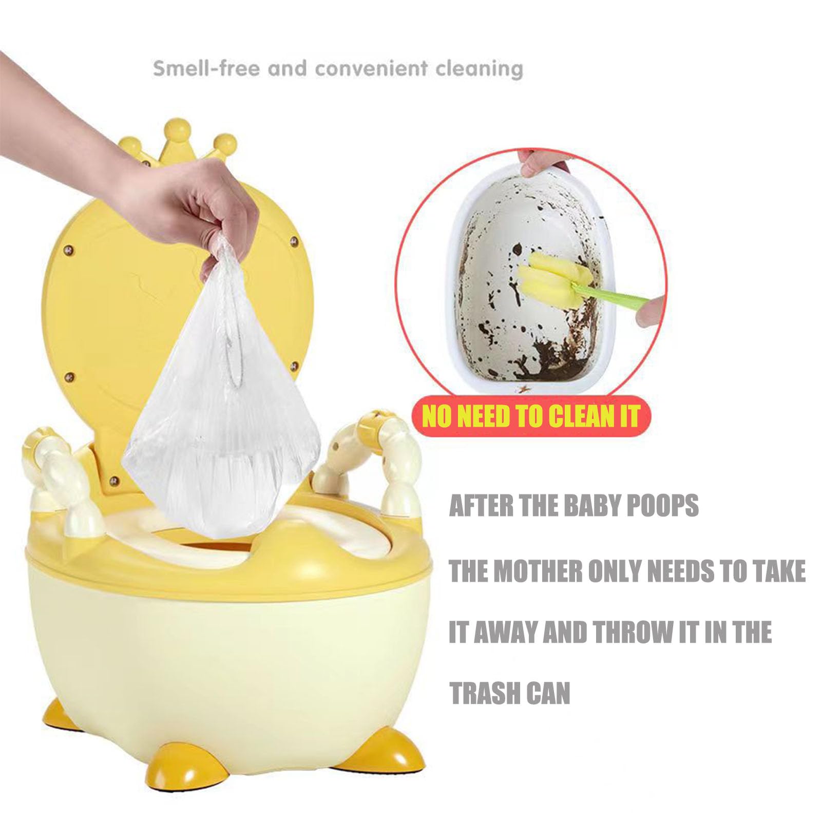 Potty Chair Liners with Elastic