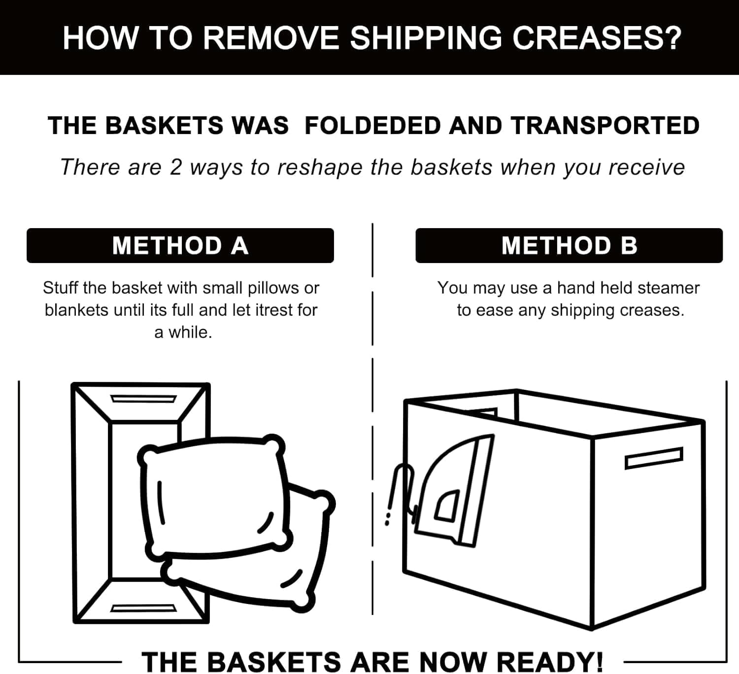 3 Pack Storage Baskets for Organizing