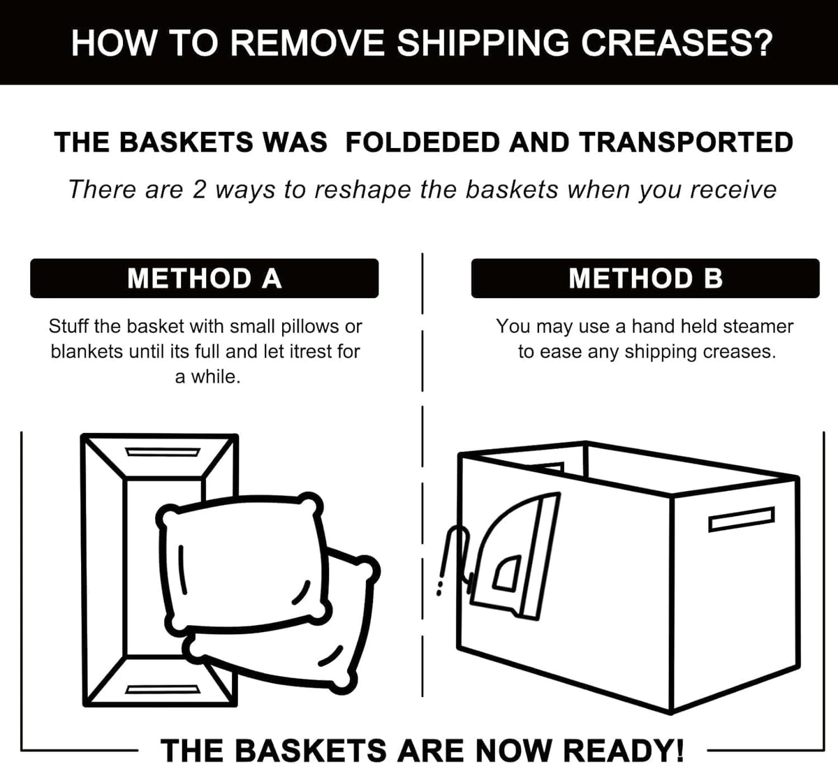 3 Pack Storage Baskets for Organizing