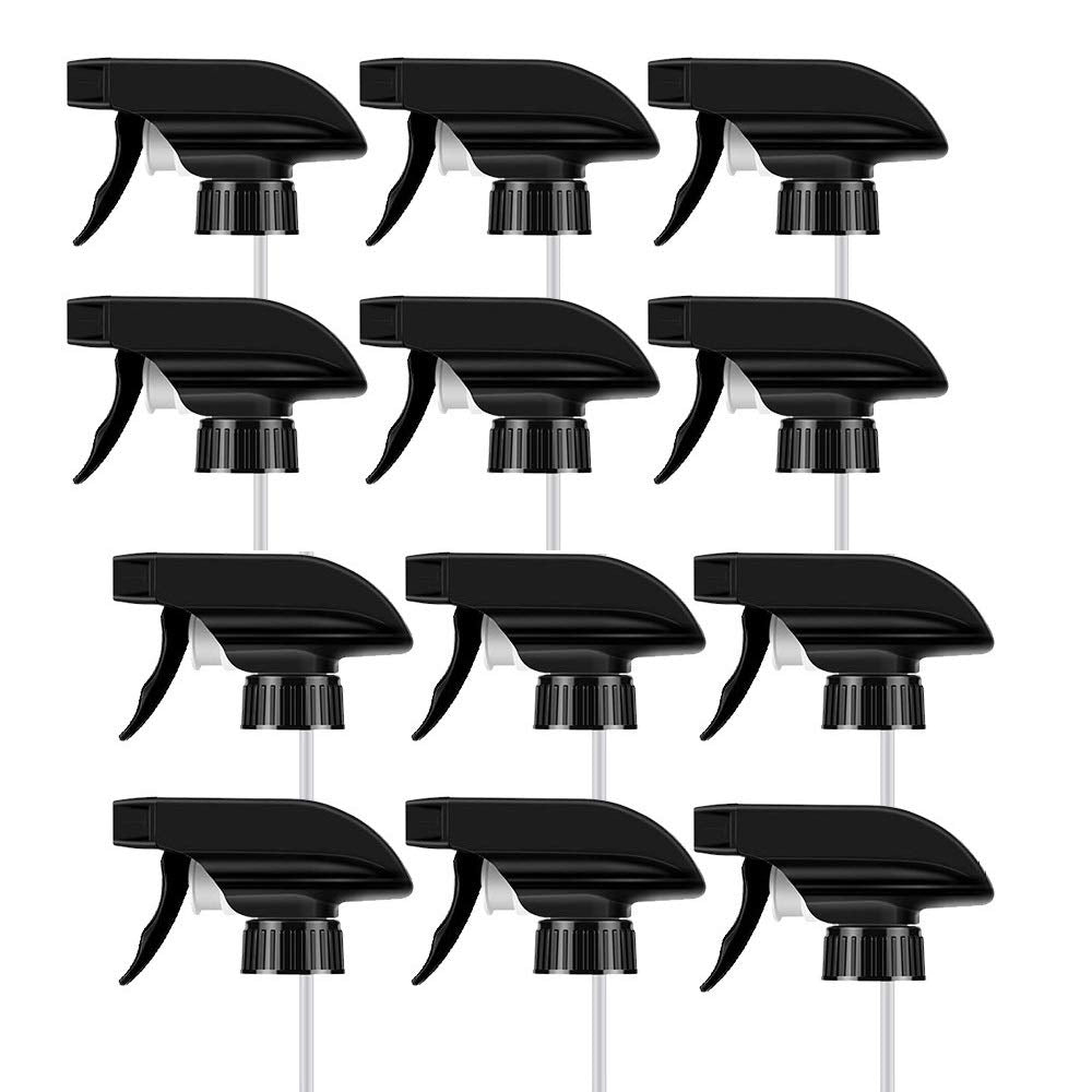 12PCS Spray Bottle Nozzle Trigger Sprayer for Bottles (12 Count)
