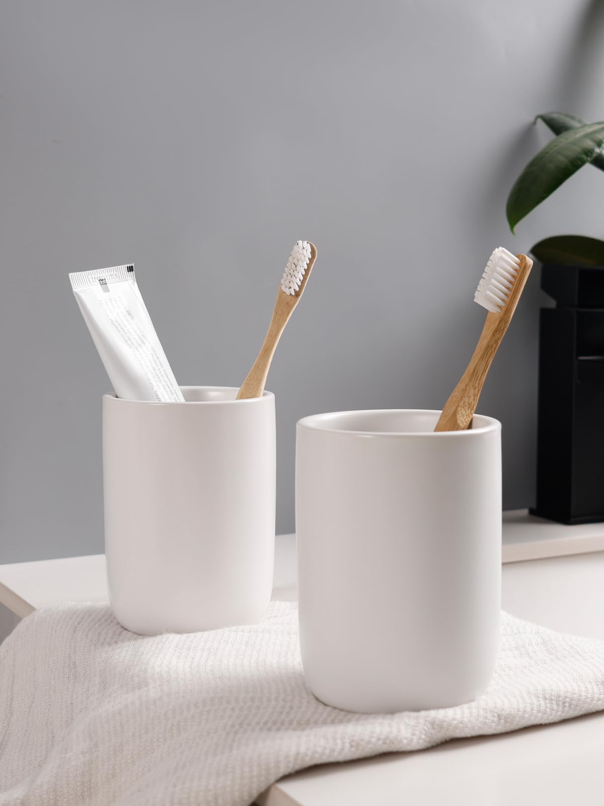 Soap Dispenser and Toothbrush Holder Set (2 Count)