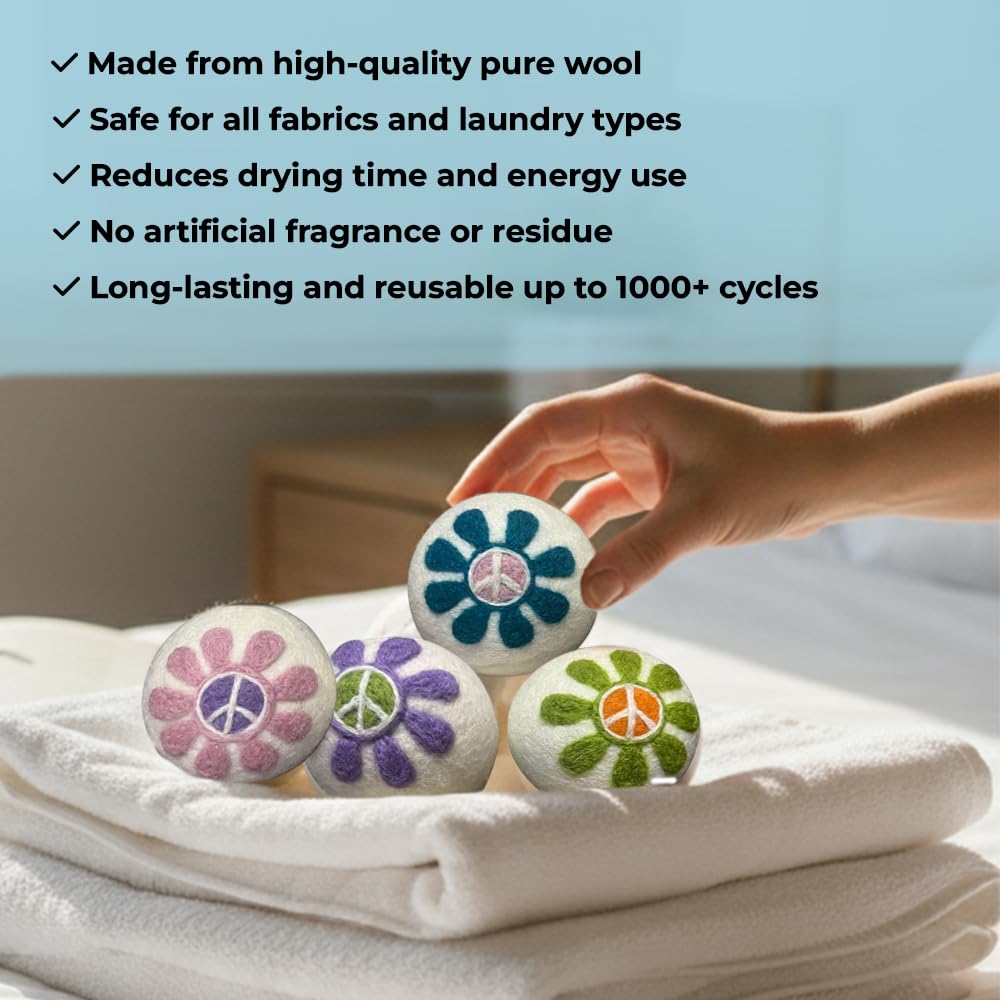 Quality Wool Dryer Balls (6 Count)