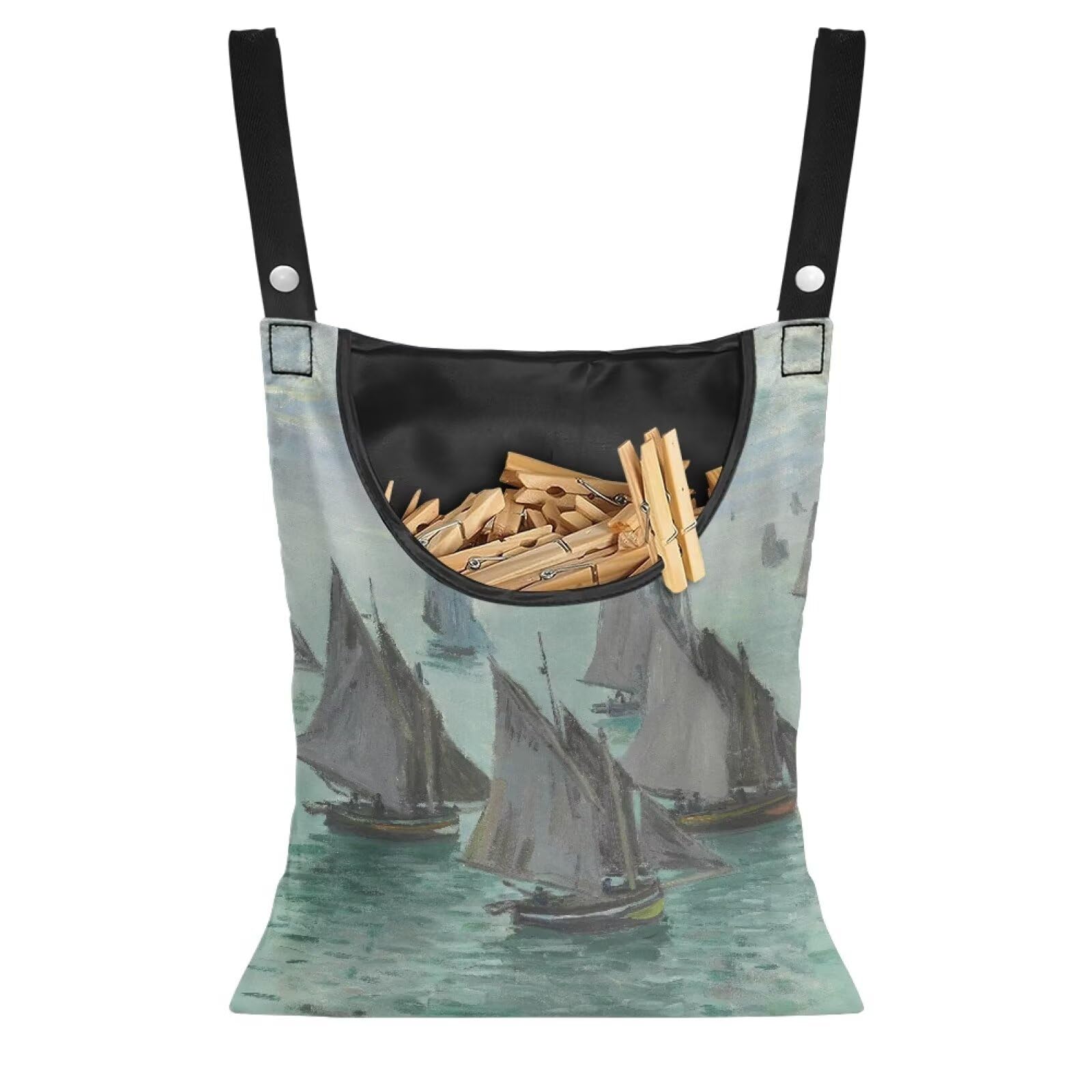 Monet Oil Painting Outdoor Clothespin Bag