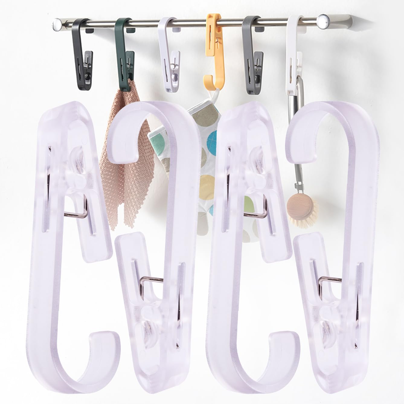 Laundry Hooks Hanging Clips (4 Count)