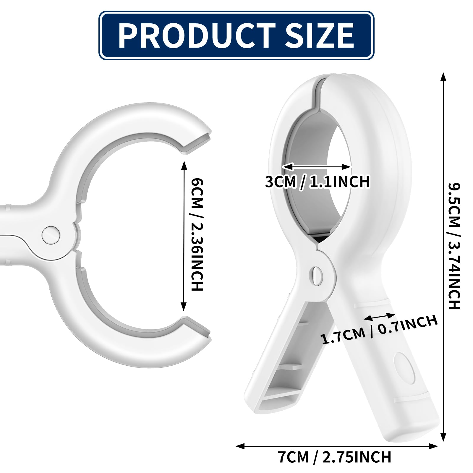 12 Pack Beach Towel Clips (12 Count)