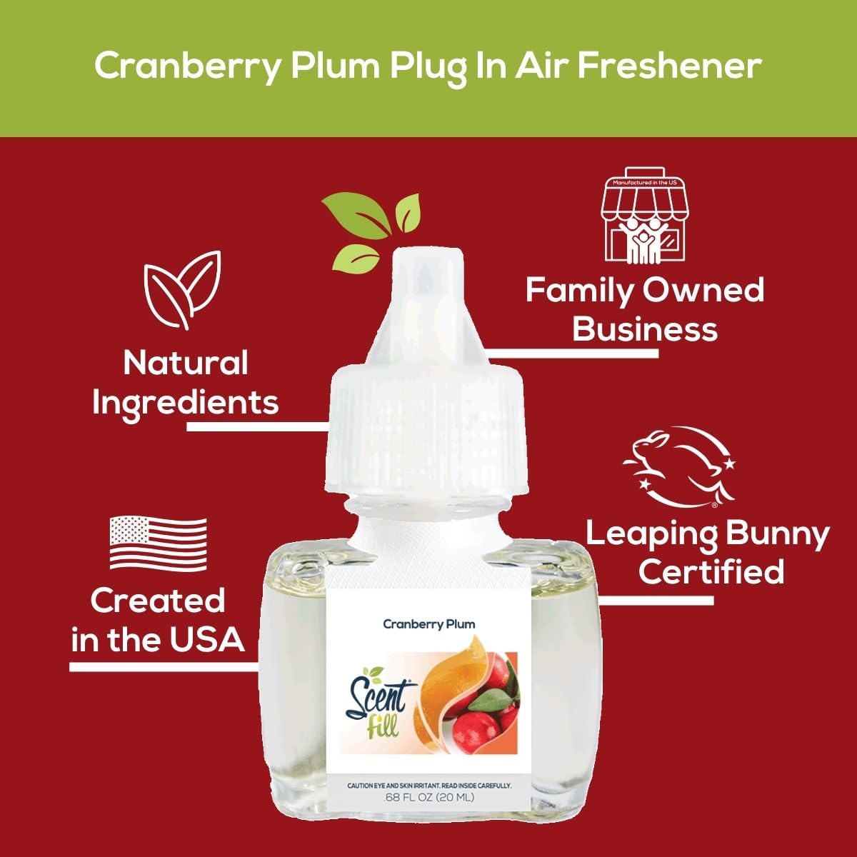 Cranberry Plum Plug in Air Freshener (2.72 Fl Oz)