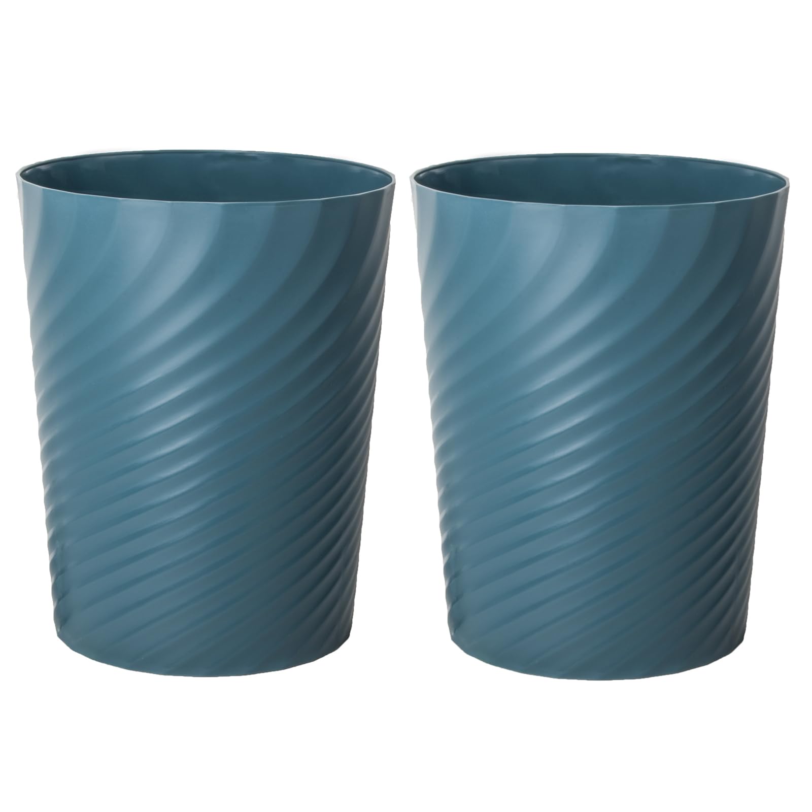 Plastic Small Bathroom Trash Can Wastebasket Garbage (2 Count)