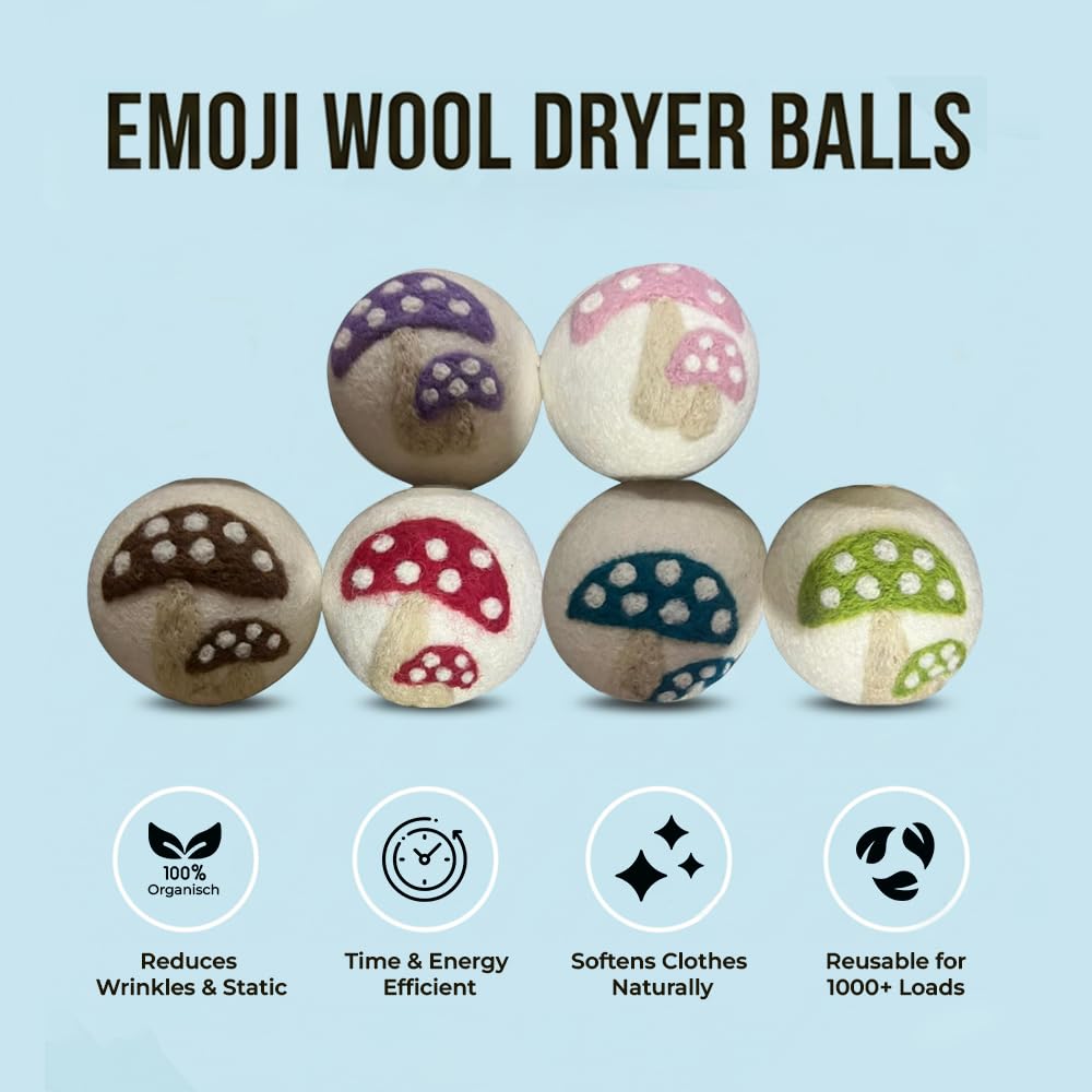 Quality Wool Dryer Balls (6 Count)