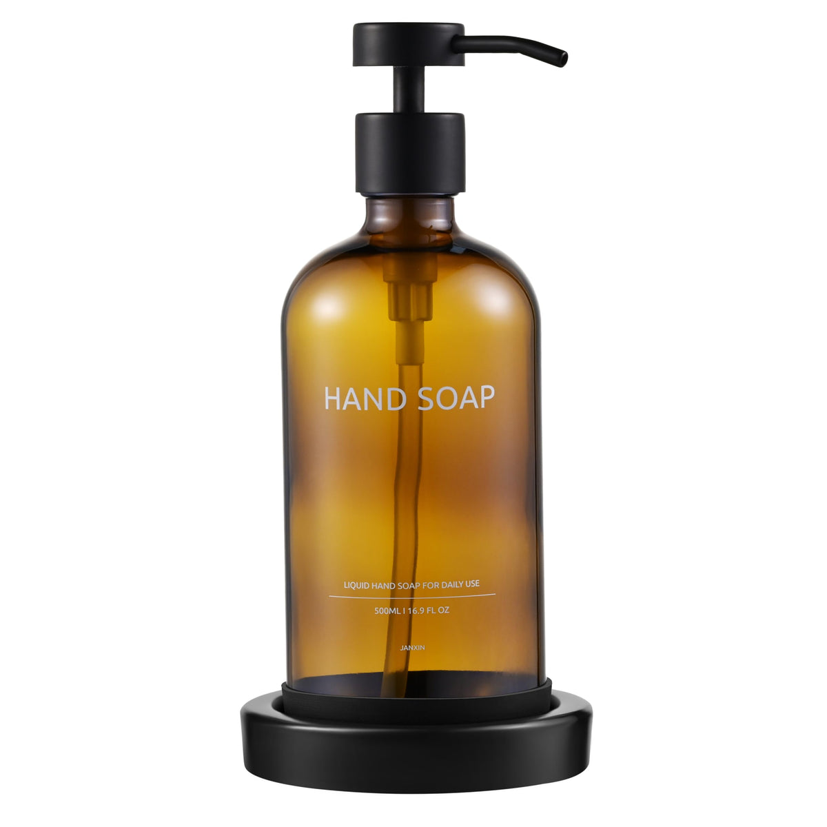 Glass Soap Dispenser Bathroom Set by Janxin