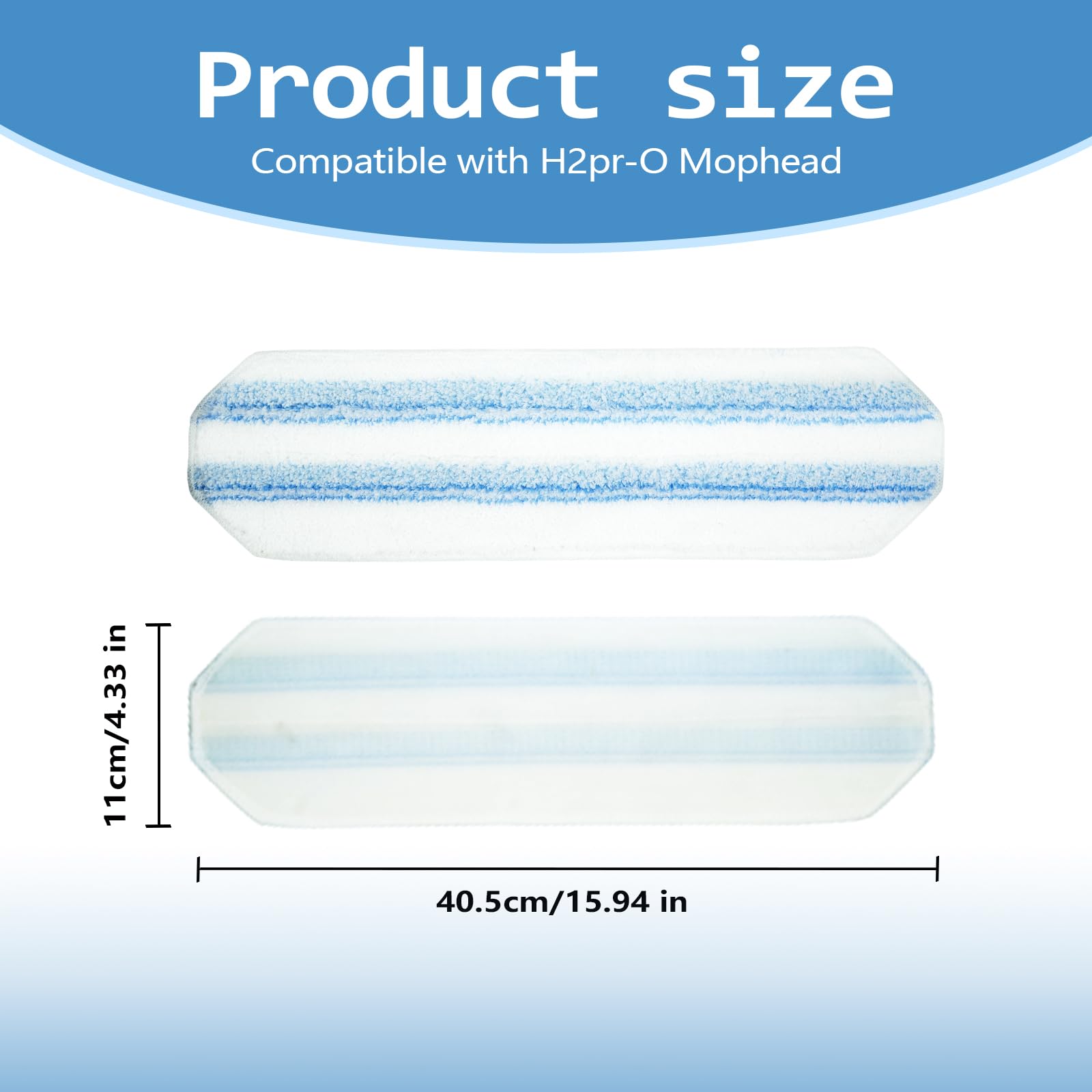 6 Pack Mop Replacement Pads for Ocedar H2prO Flat Mop System (6 Count)