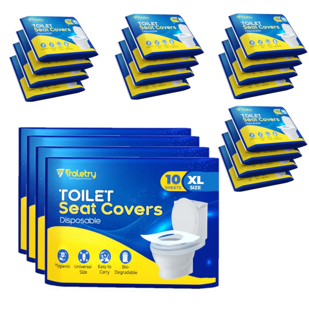 Toilet Seat Covers Disposable Flushable Travel Pack of 200 (200 Count)