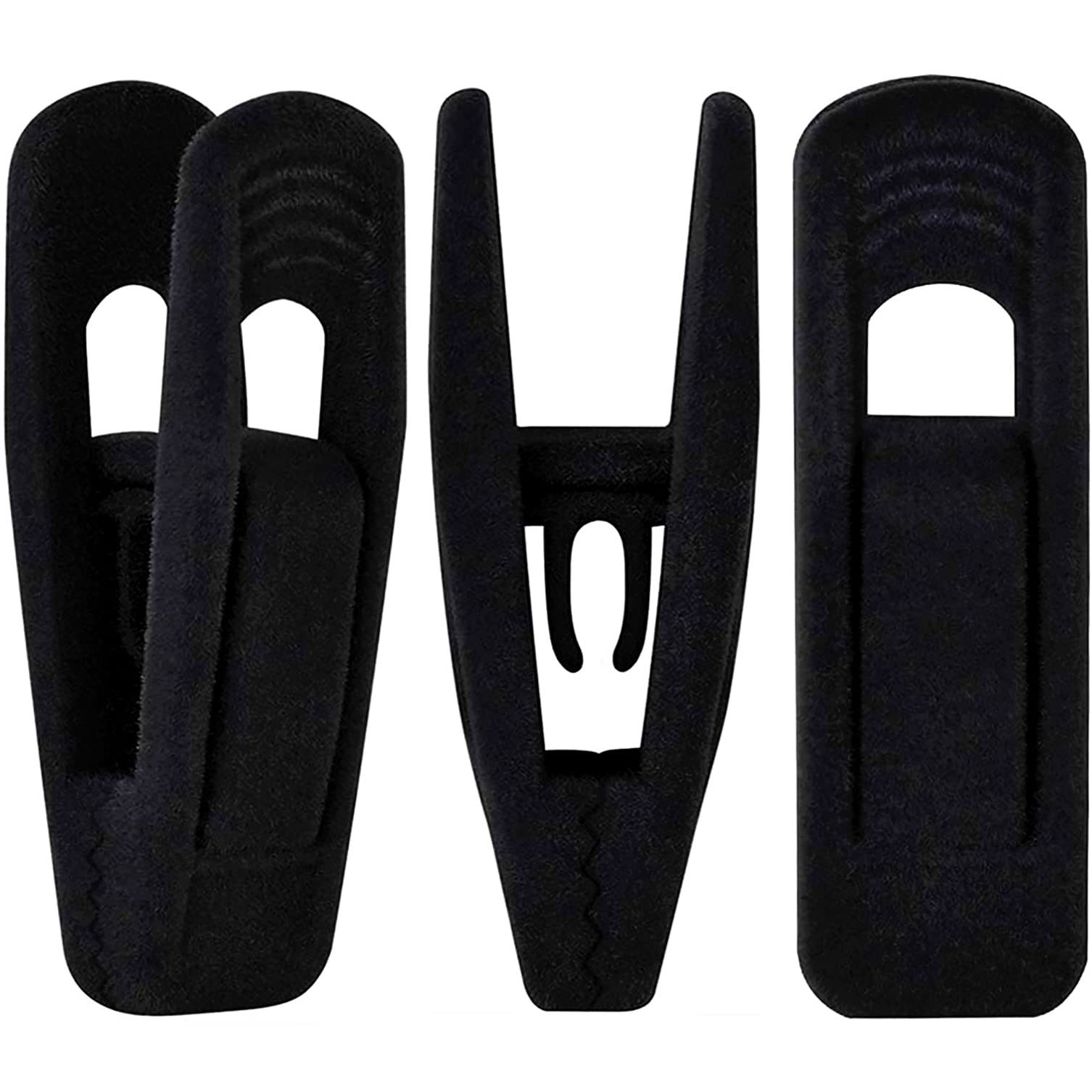 Black Velvet Hangers Clips 20 PCS (20 Count)