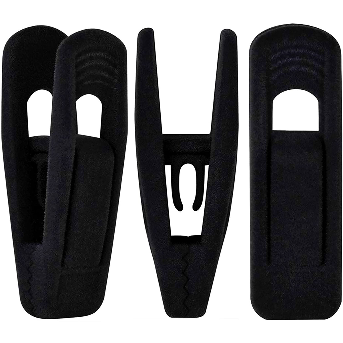 Black Velvet Hangers Clips 40 PCS (40 Count)
