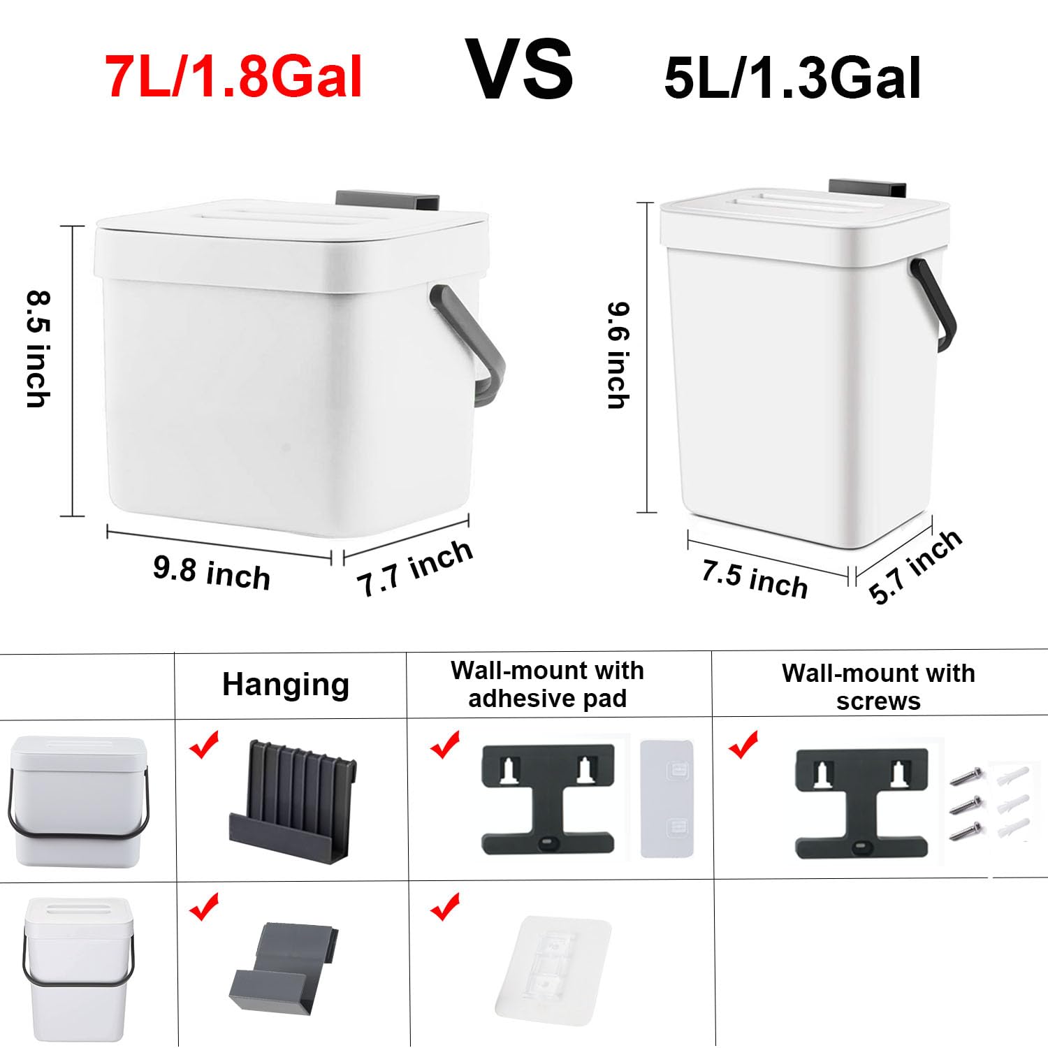 Trash Can with Lid