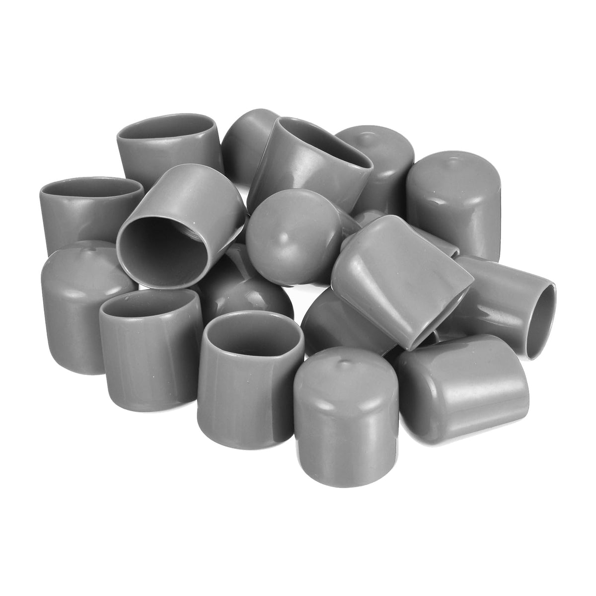 20pcs Rubber End Caps Protective Caps 27mm ID Vinyl PVC Round Tube Bolt Cap Cover Screw Thread Protectors