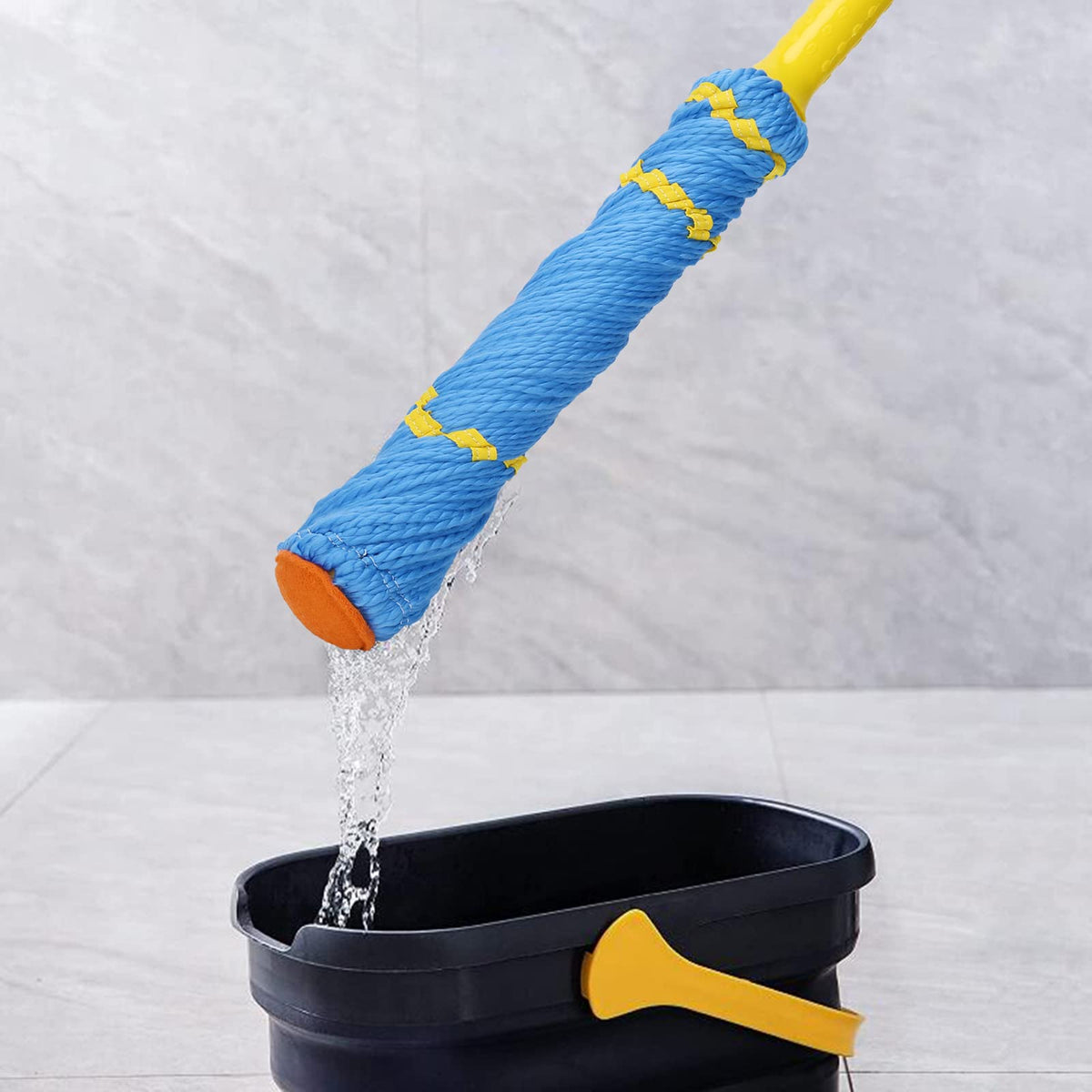 Self Wringing Twist Mop with 1 Extra Refill