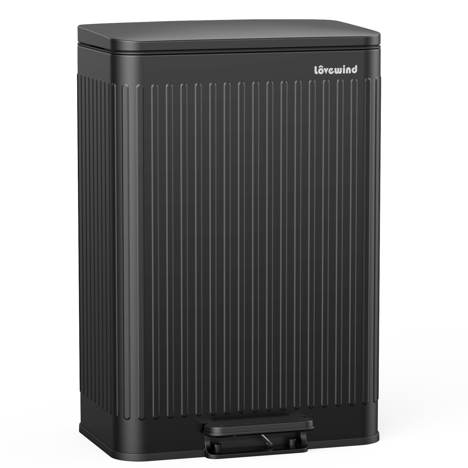 60 Liter 16 Gallon Stainless Steel Trash Can with Soft